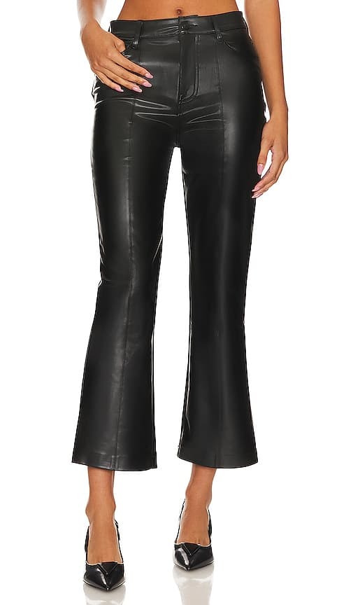 7 For All Mankind High Waist Slim Kick In Black - Image 1