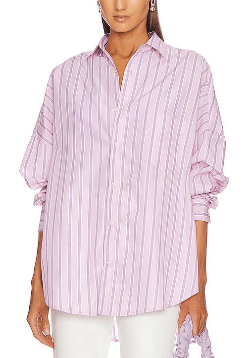 Georgia Shirt In Pink & Purple - Image 1