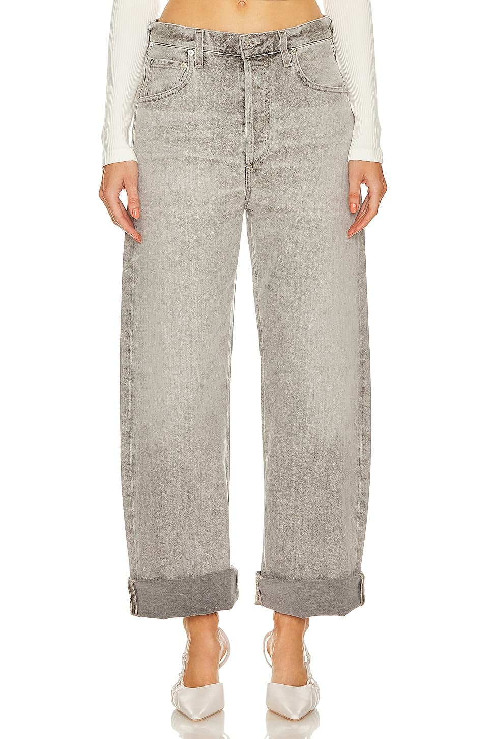 Ayla Baggy Cuffed Crop - Image 1