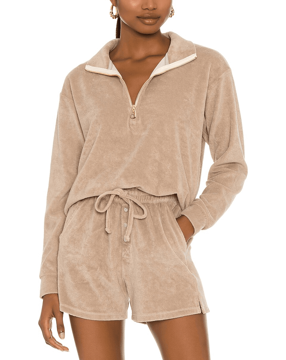 Terry Half Zip Pullover - Image 1
