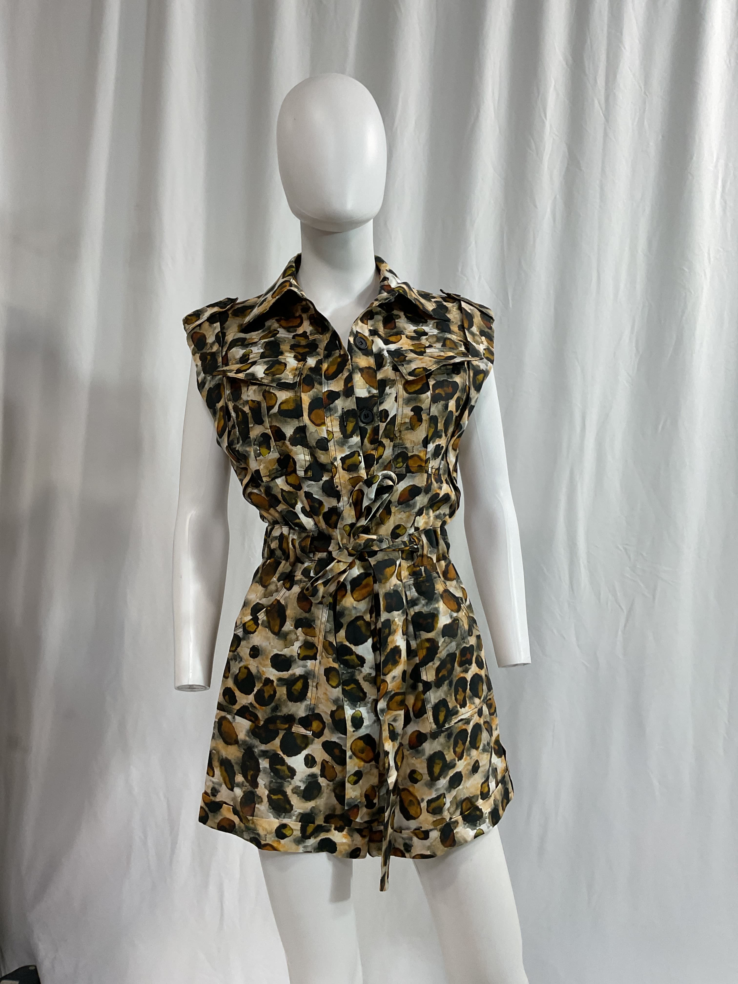 Vadana Print Romper In Water Stone - Image 2