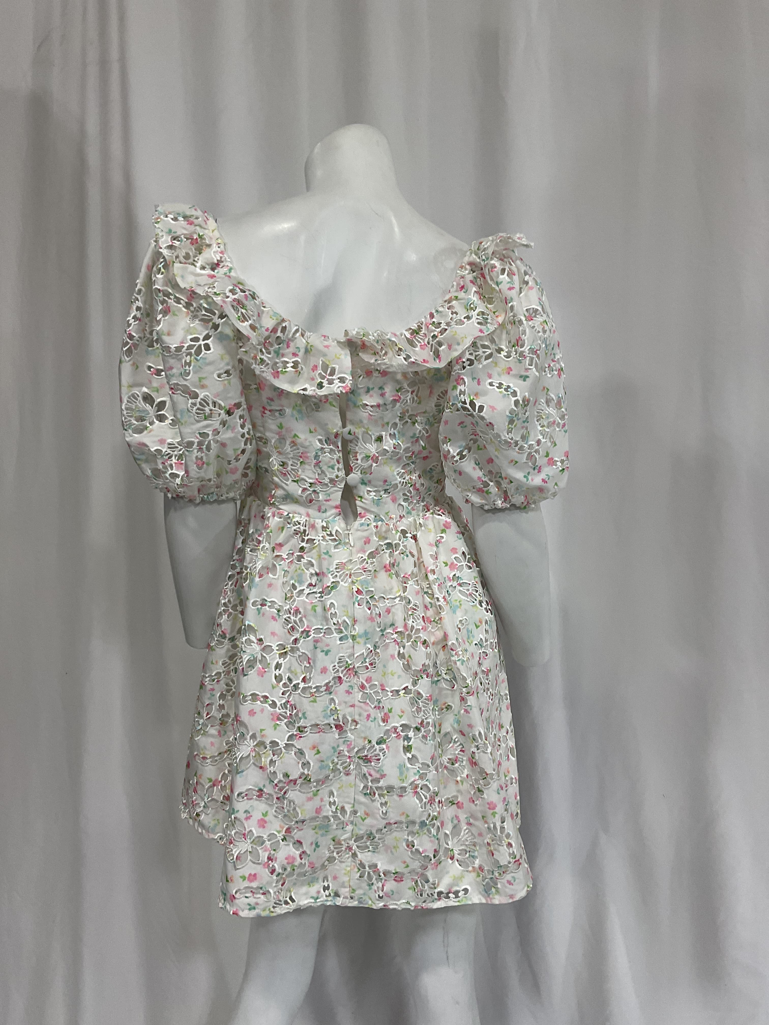 Magnolia Mini Dress In White - Image 3
