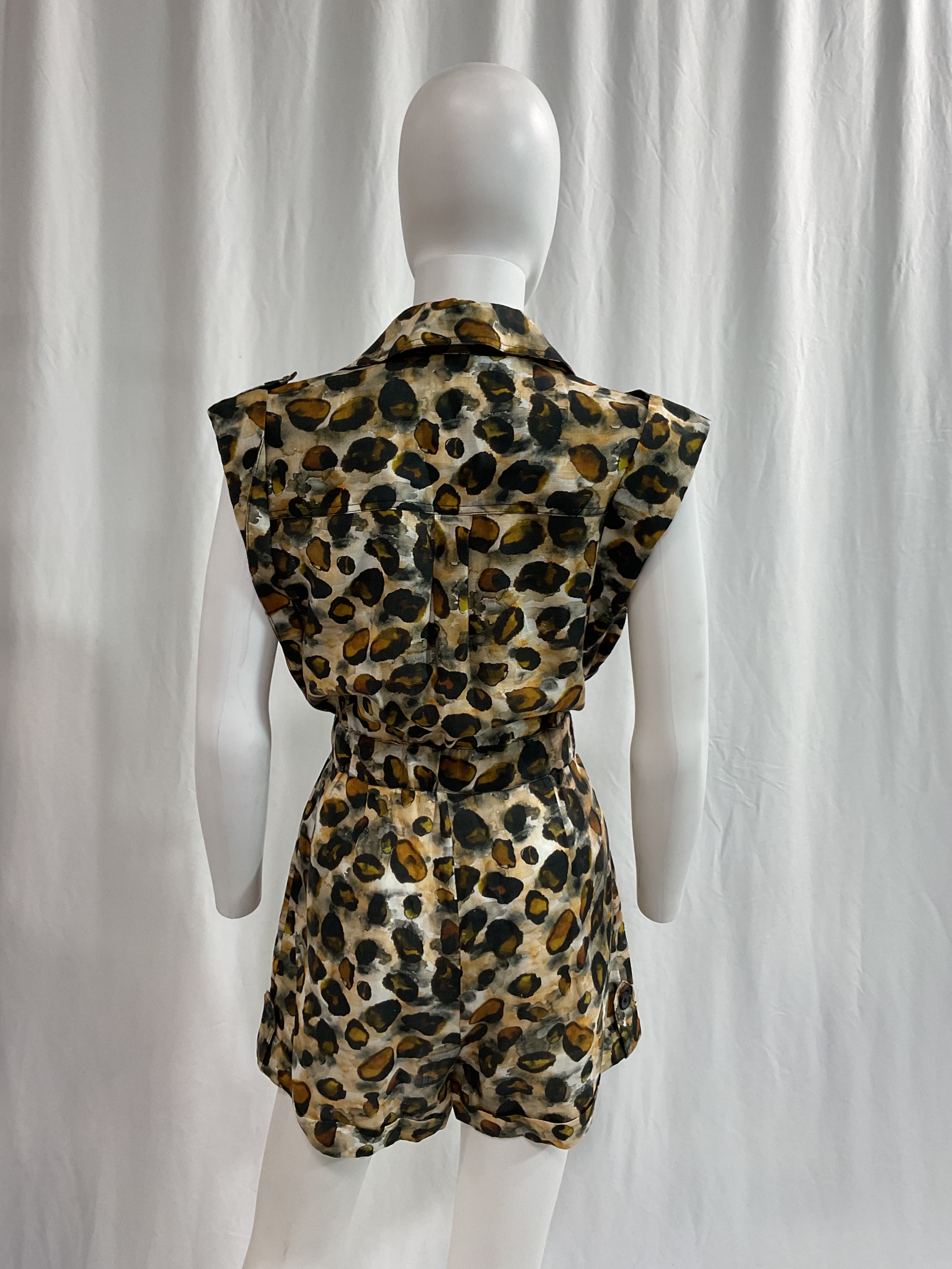 Vadana Print Romper In Water Stone - Image 4