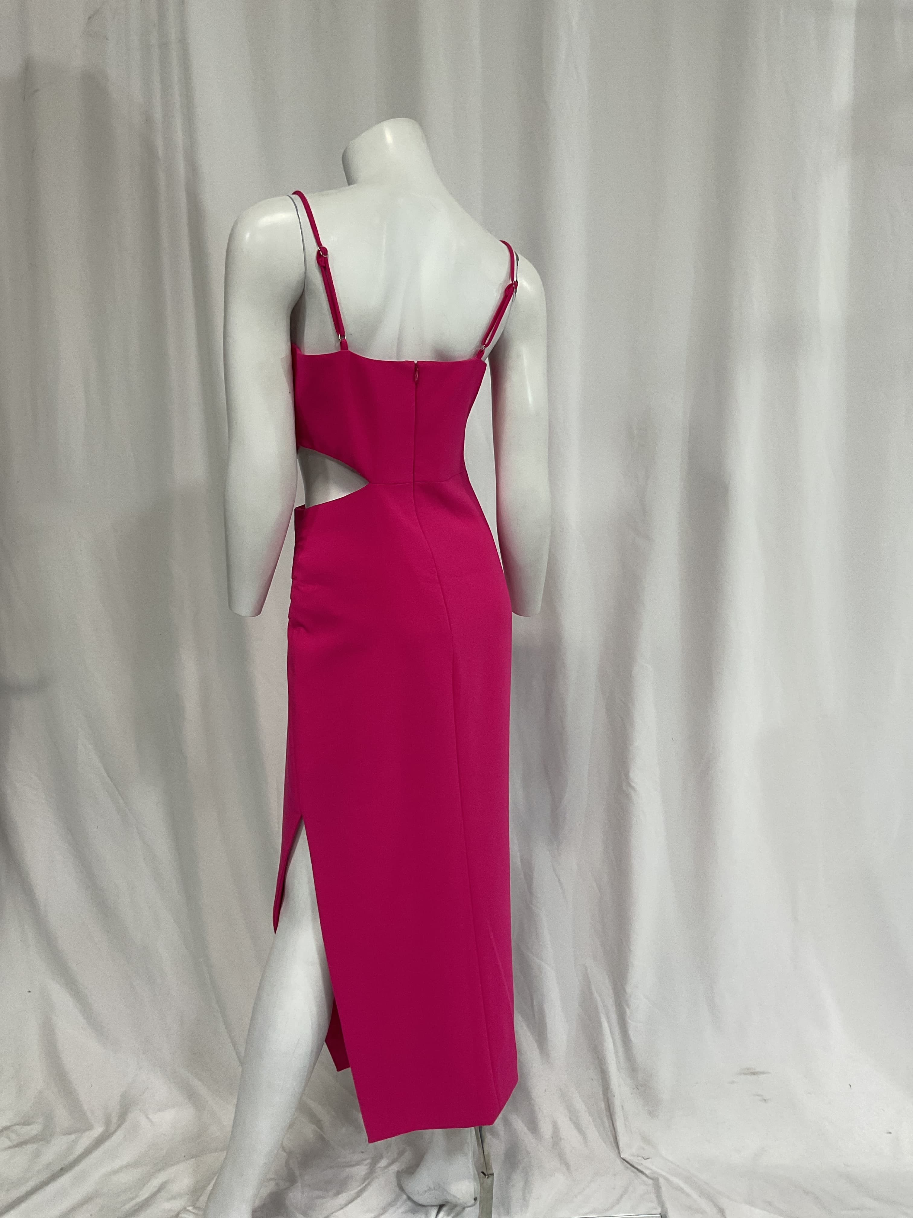 Zeldana Dress In Fuchsia - Image 2