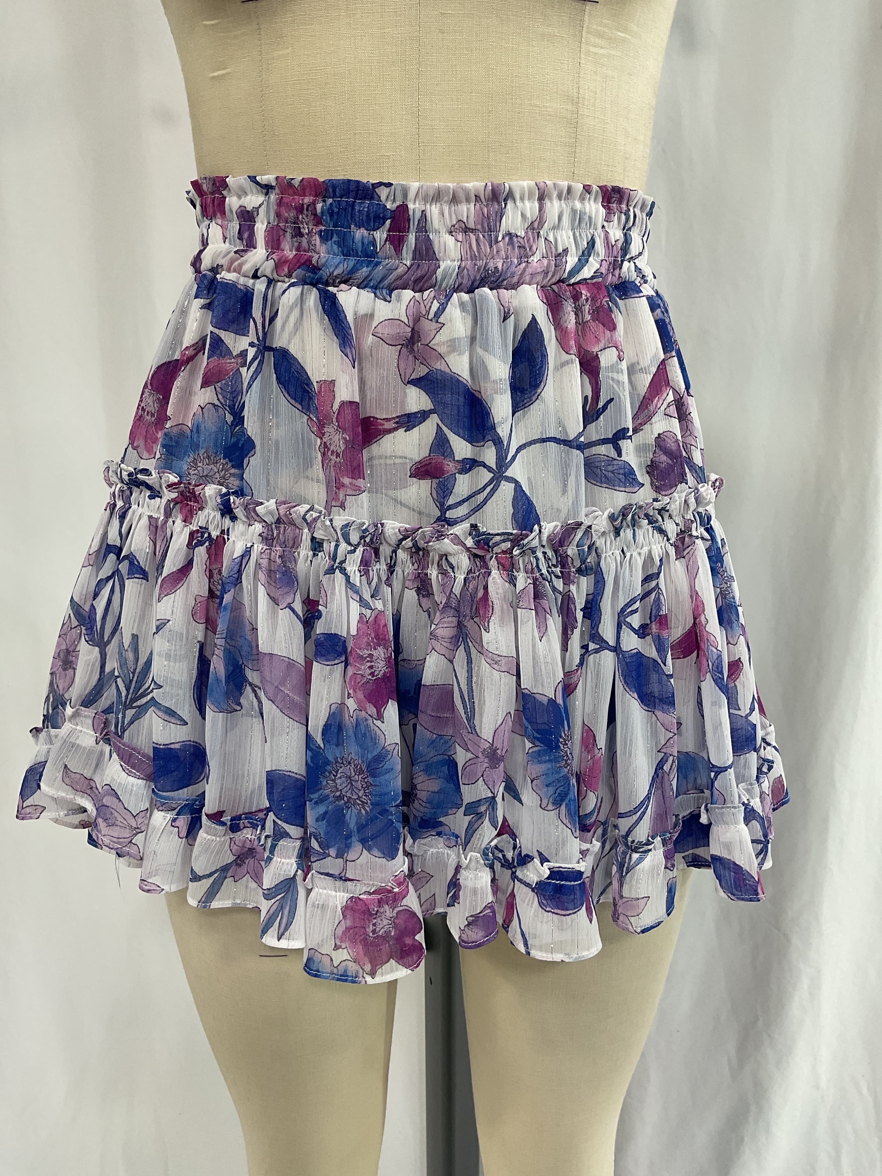 Marion Skirt In Amethyst Floral - Image 2