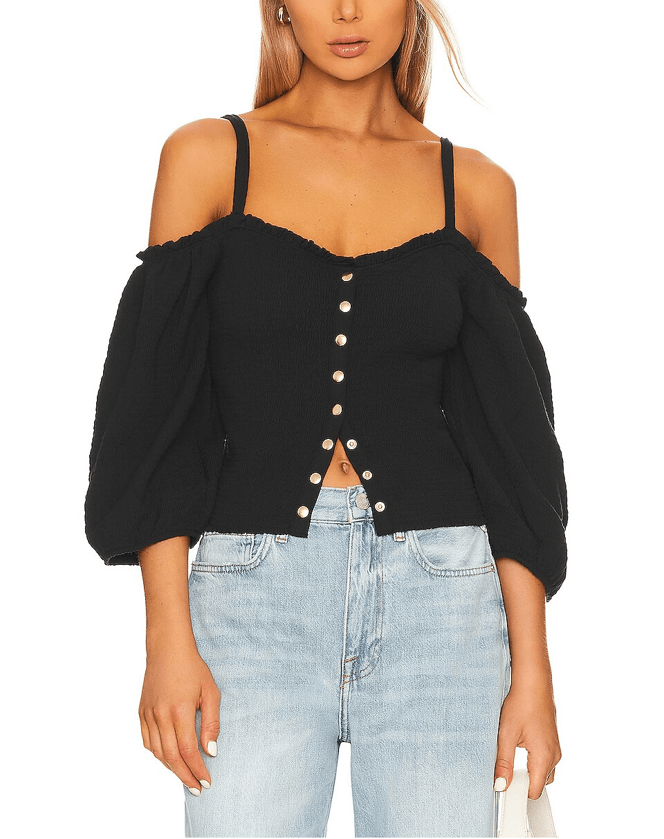 Ily Smocked Romantic Top - Image 1
