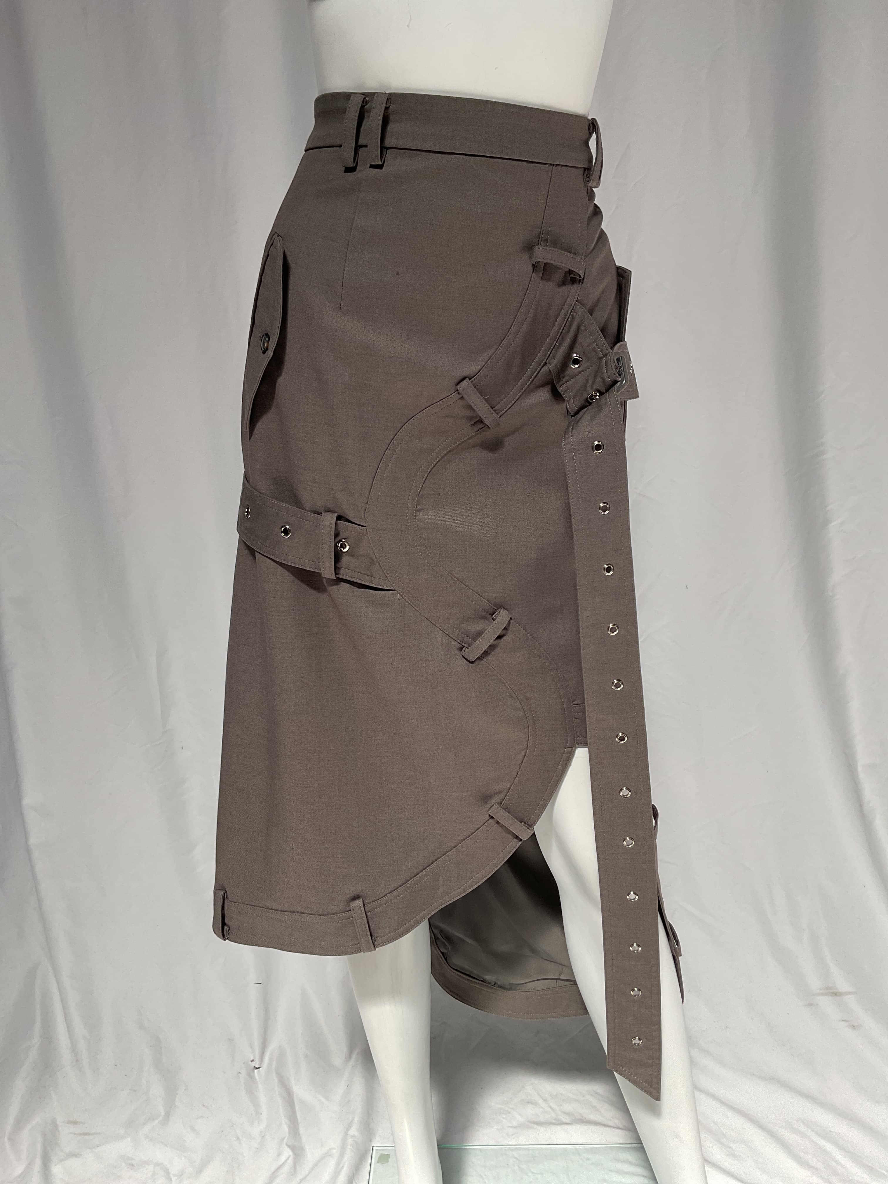 Asymmetric Belted Skirt - Image 2