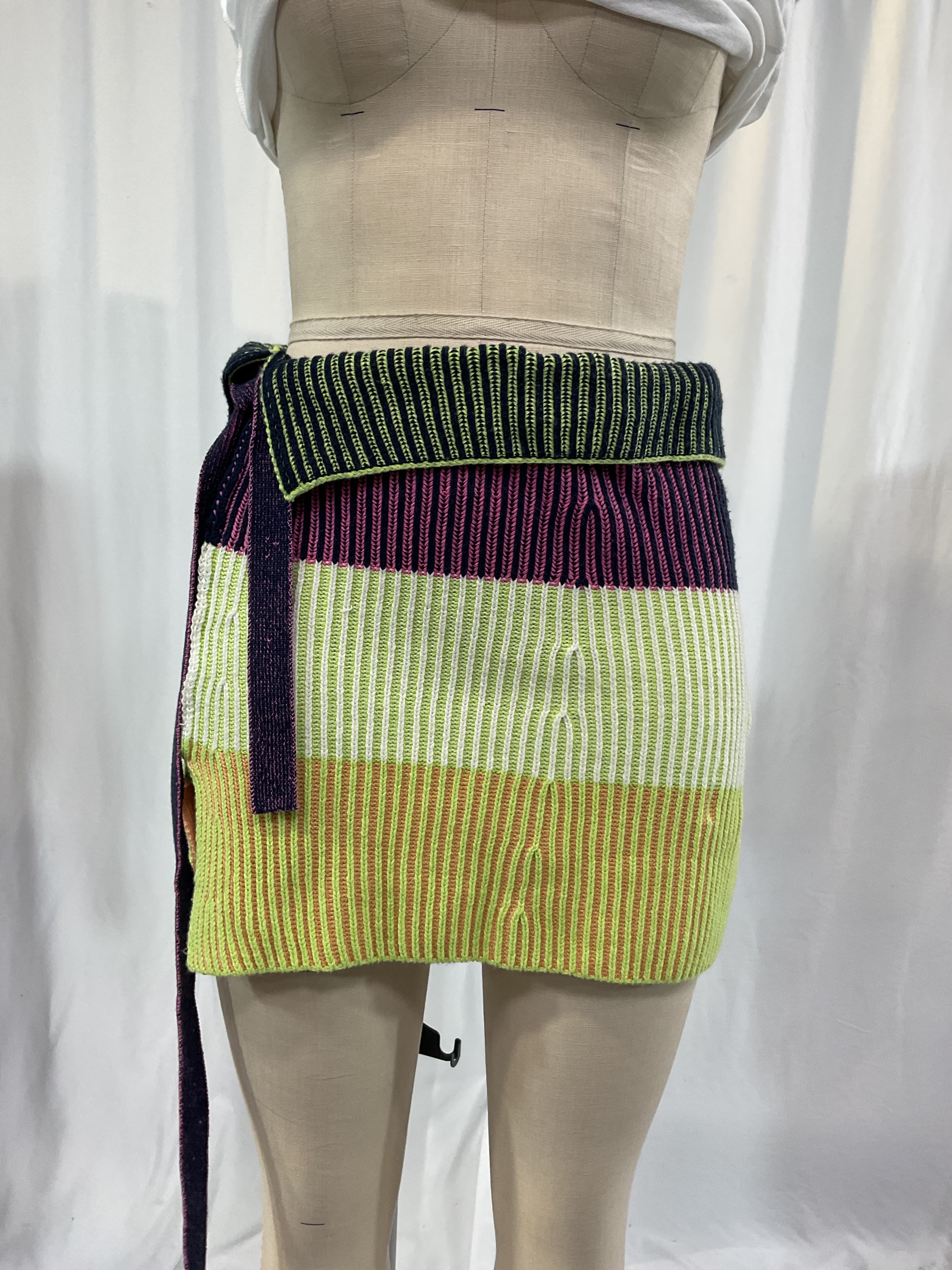 Ivana Cashmere Wrap Mini Skirt - Image 4