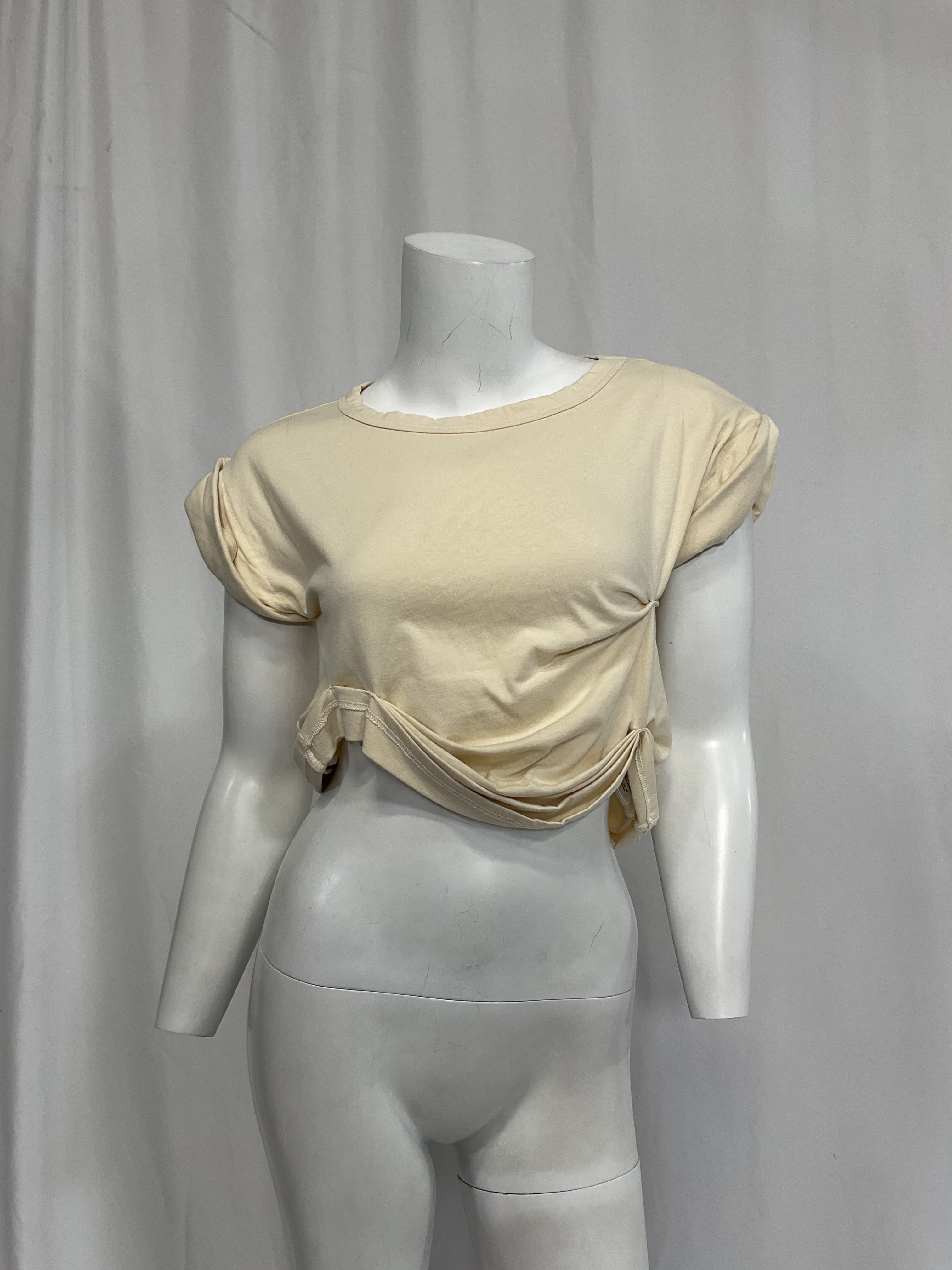 The Line By K Joseph T-Shrit In Vanilla - Image 2