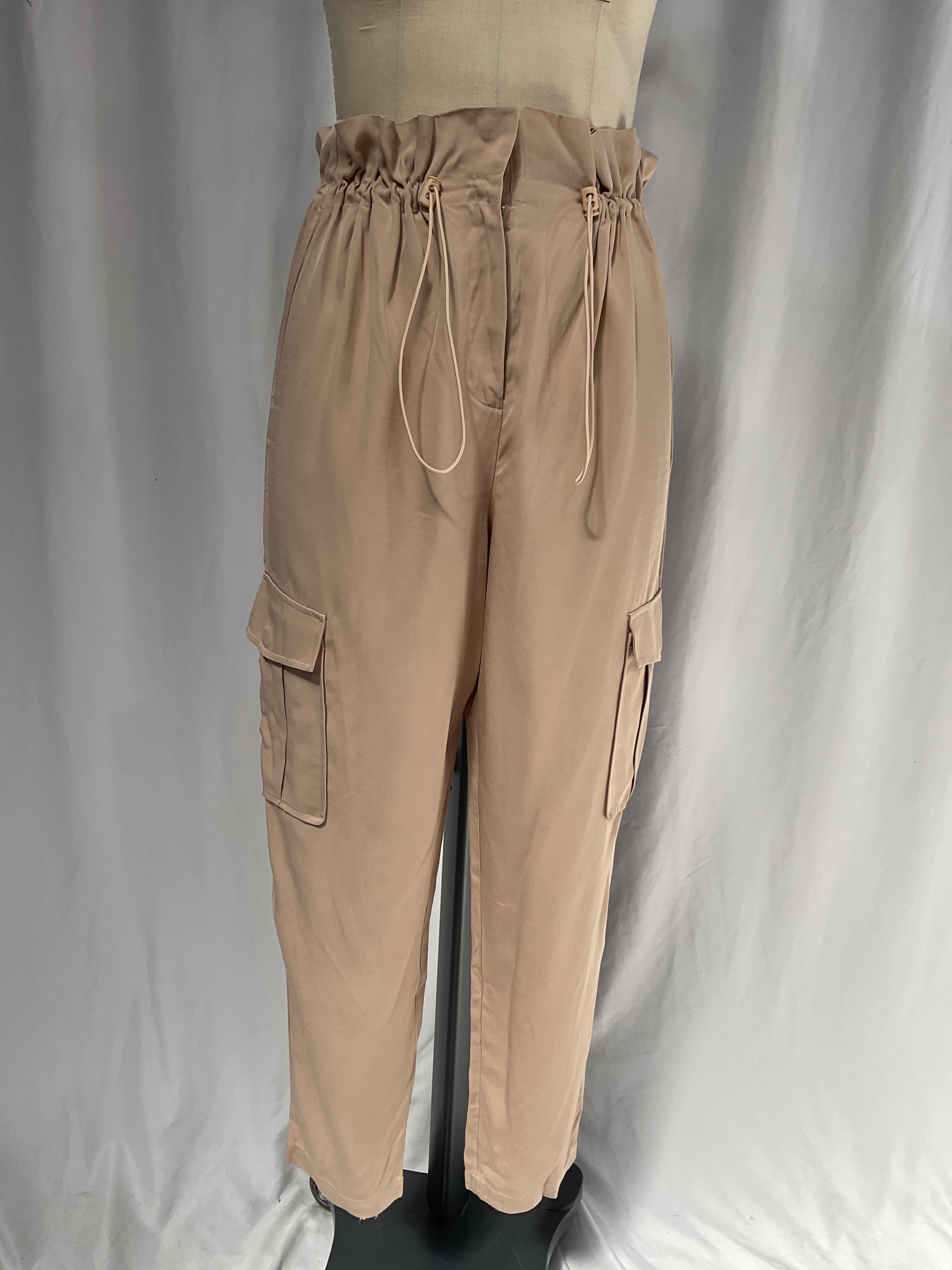 Shaye Paperbag Cargo Pant In Champagne - Image 2