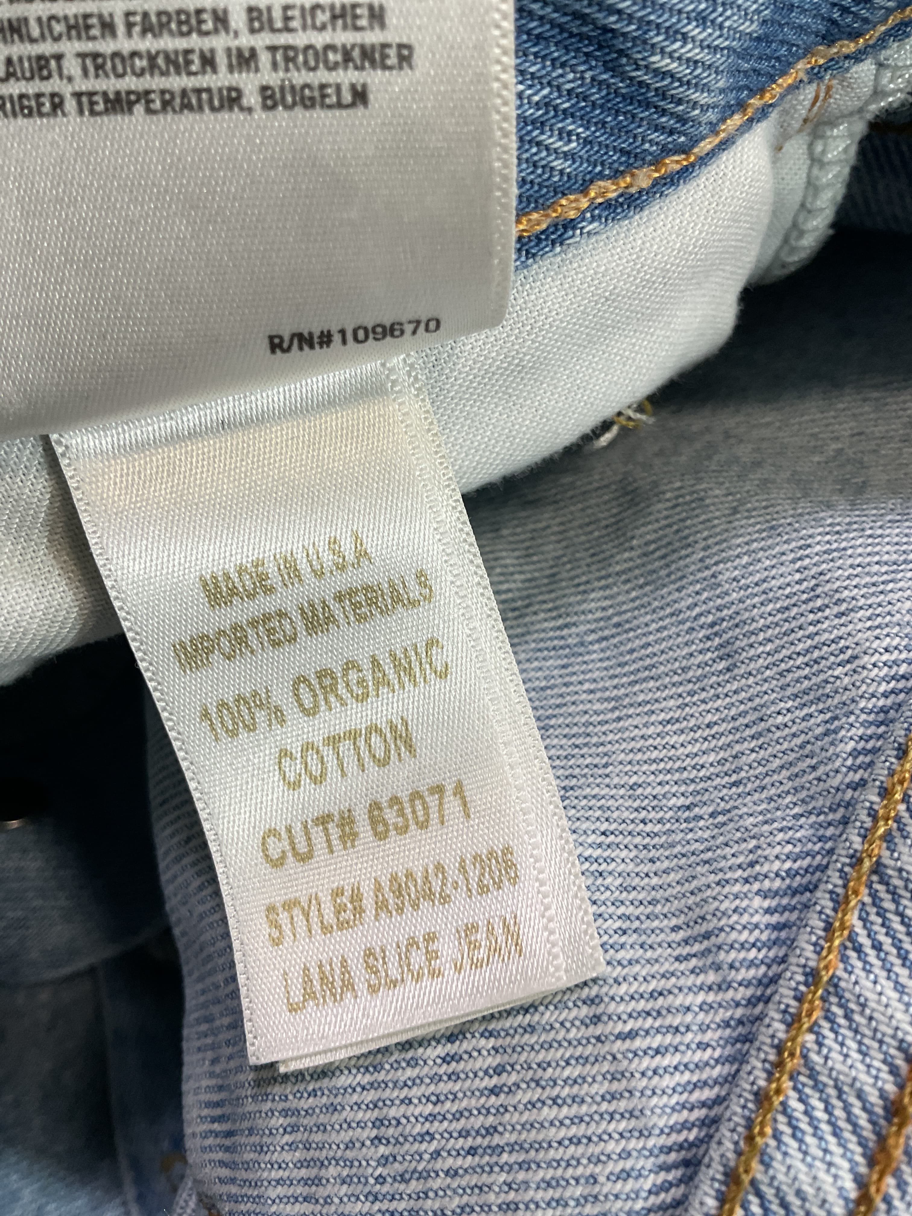 AGOLDE Lana Straight Fit Jeans - Image 3