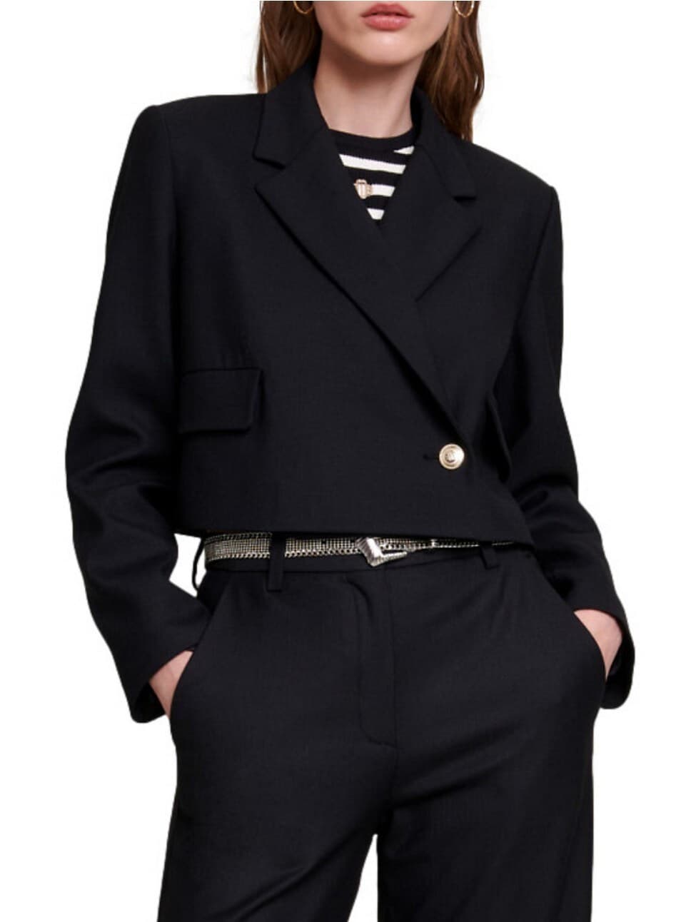 Short Straight-Fit Jacket - Image 1