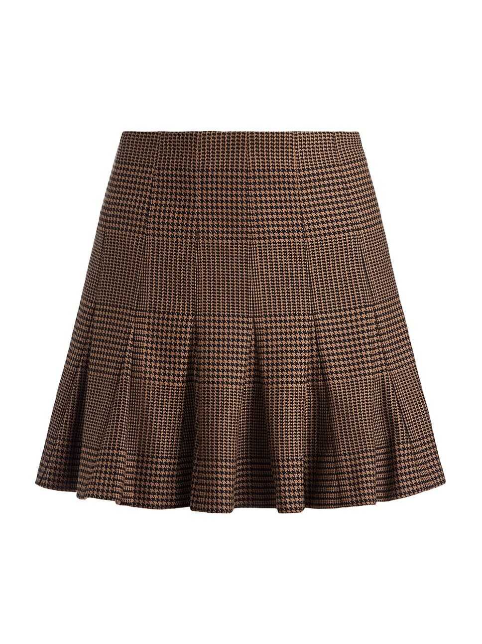 Zona Check Pleated Miniskirt - Image 1
