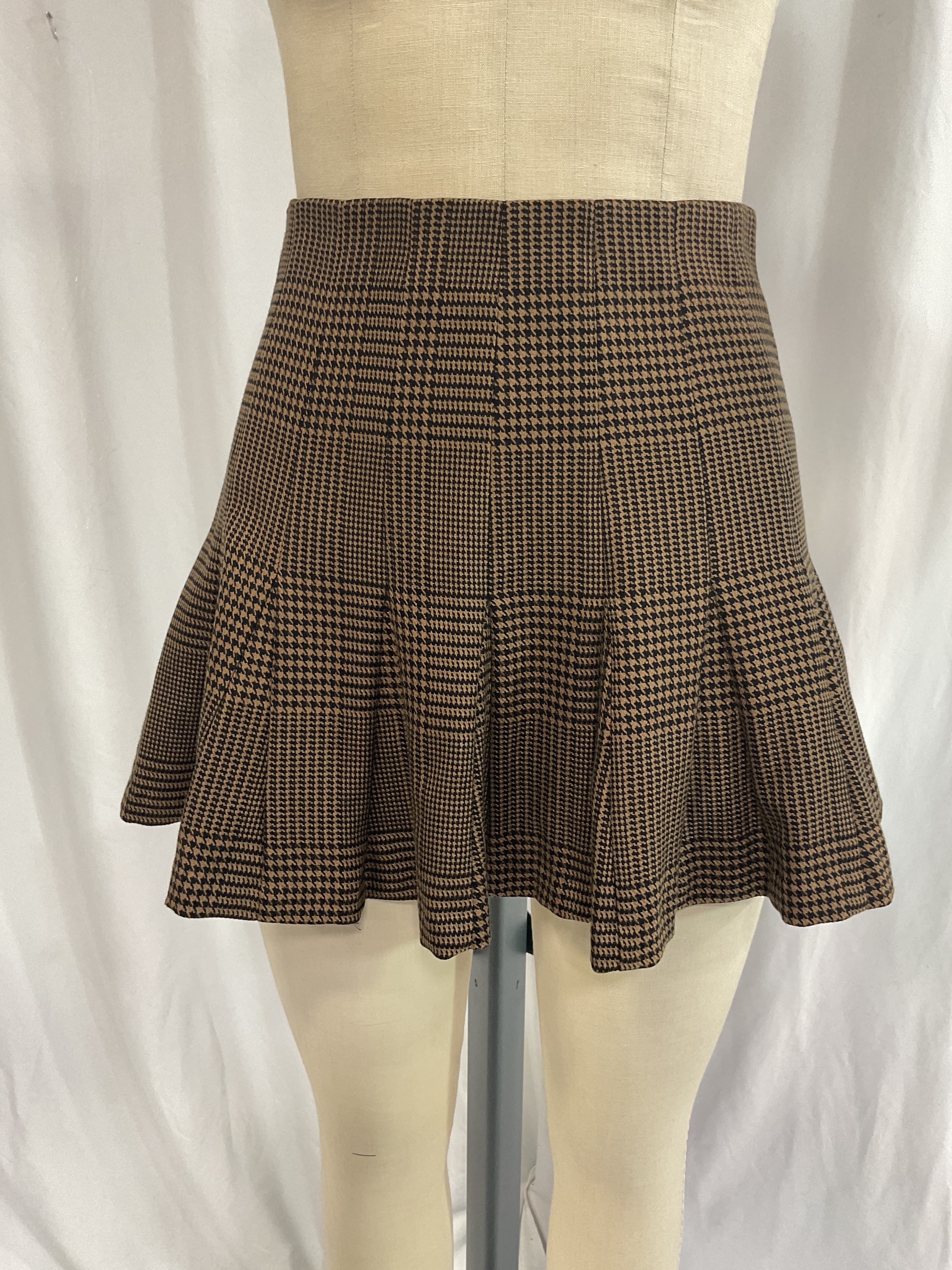 Zona Check Pleated Miniskirt - Image 3