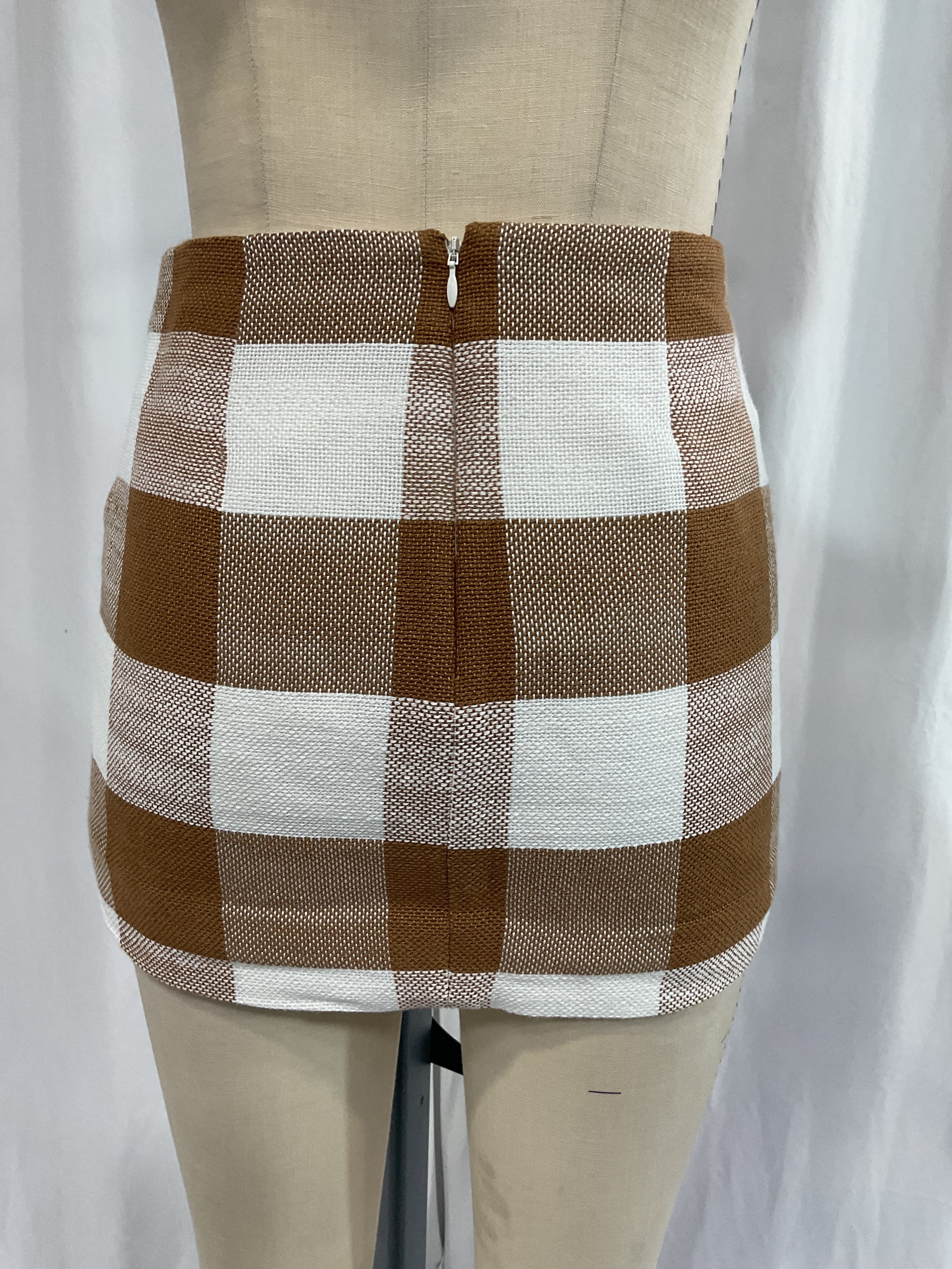 Tour Gingham Cotton-Blend Wrap Miniskirt - Image 3