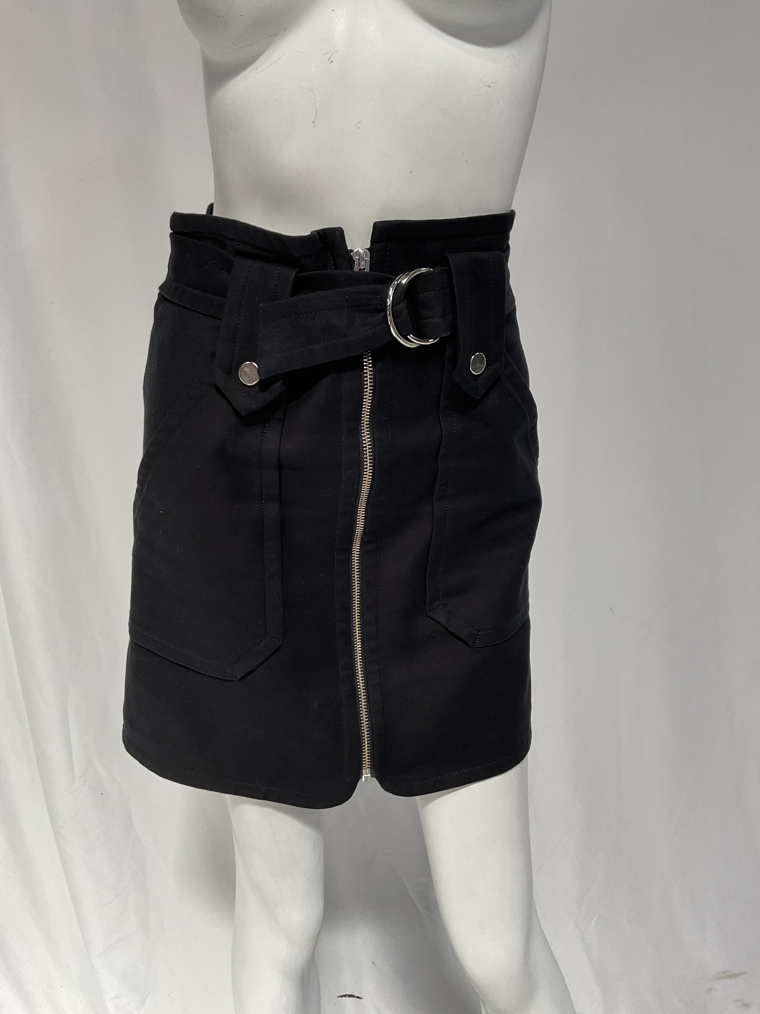 Walter Belted Zip-Detailed Stretch-Cotton Twill Mini Skirt - Image 3