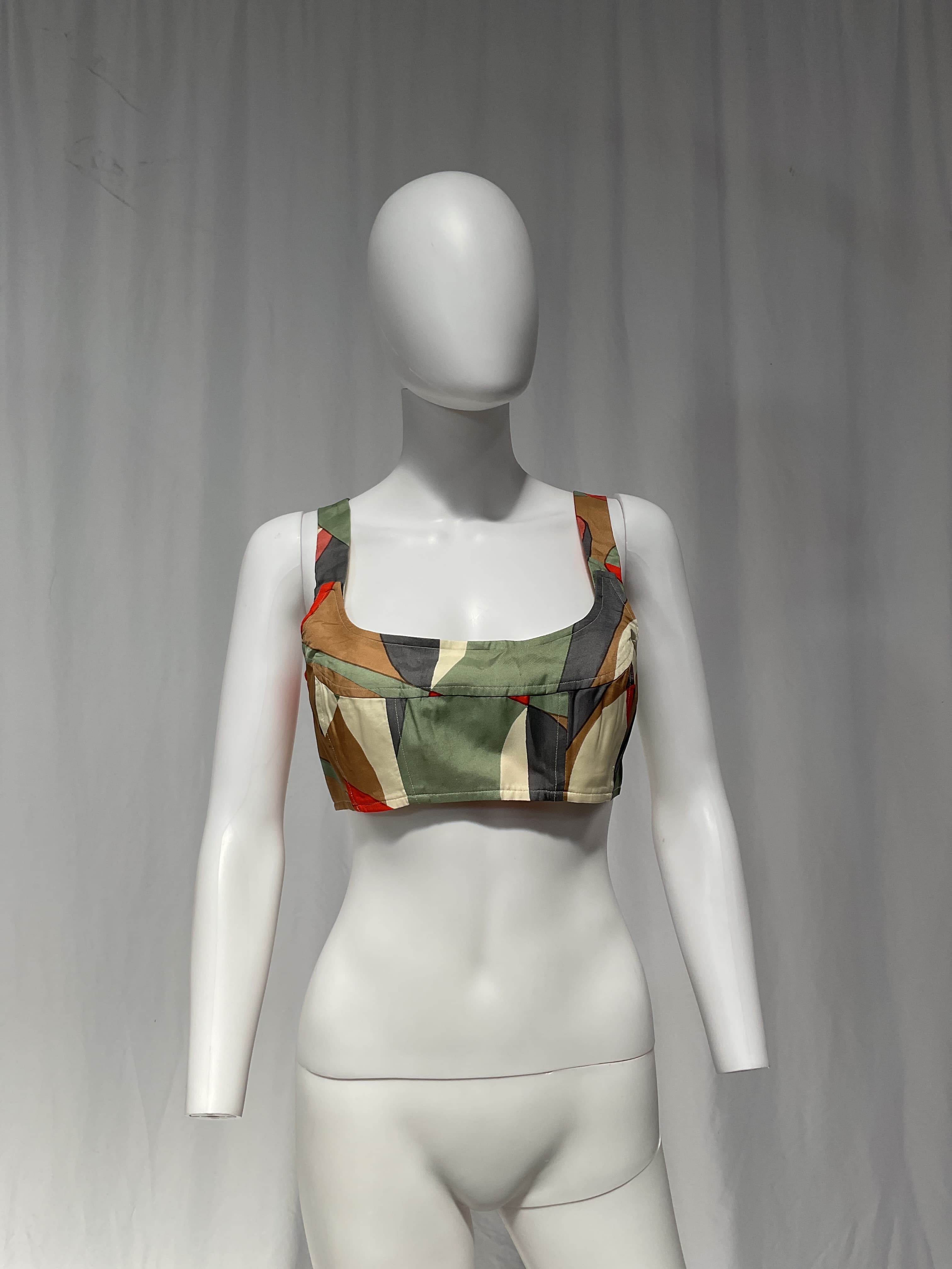 Dylan Silk-Blend Crop Top - Image 3