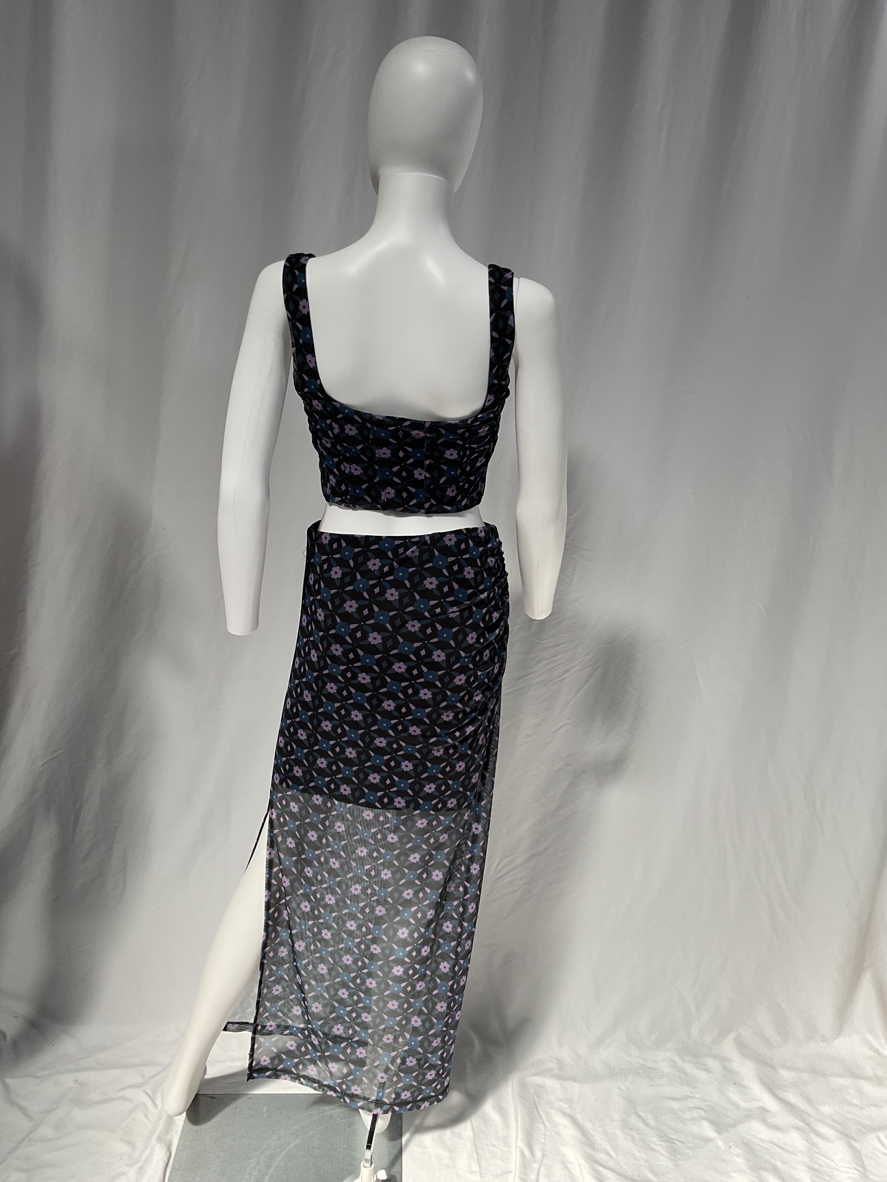 Galaxy Corset Set In Night Sky Combo - Image 2