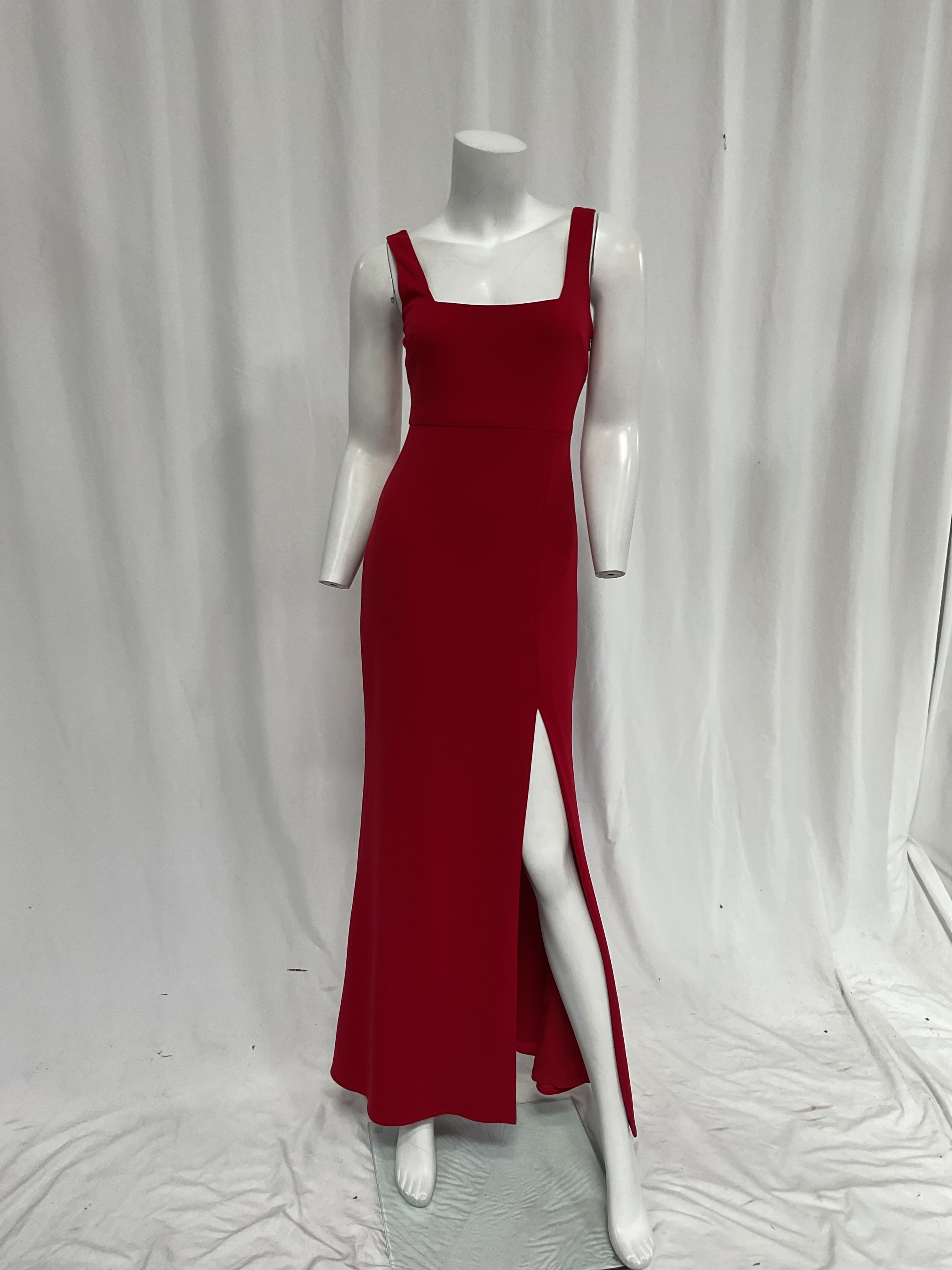Blake Square-Neck Stretch Crepe Gown - Image 2