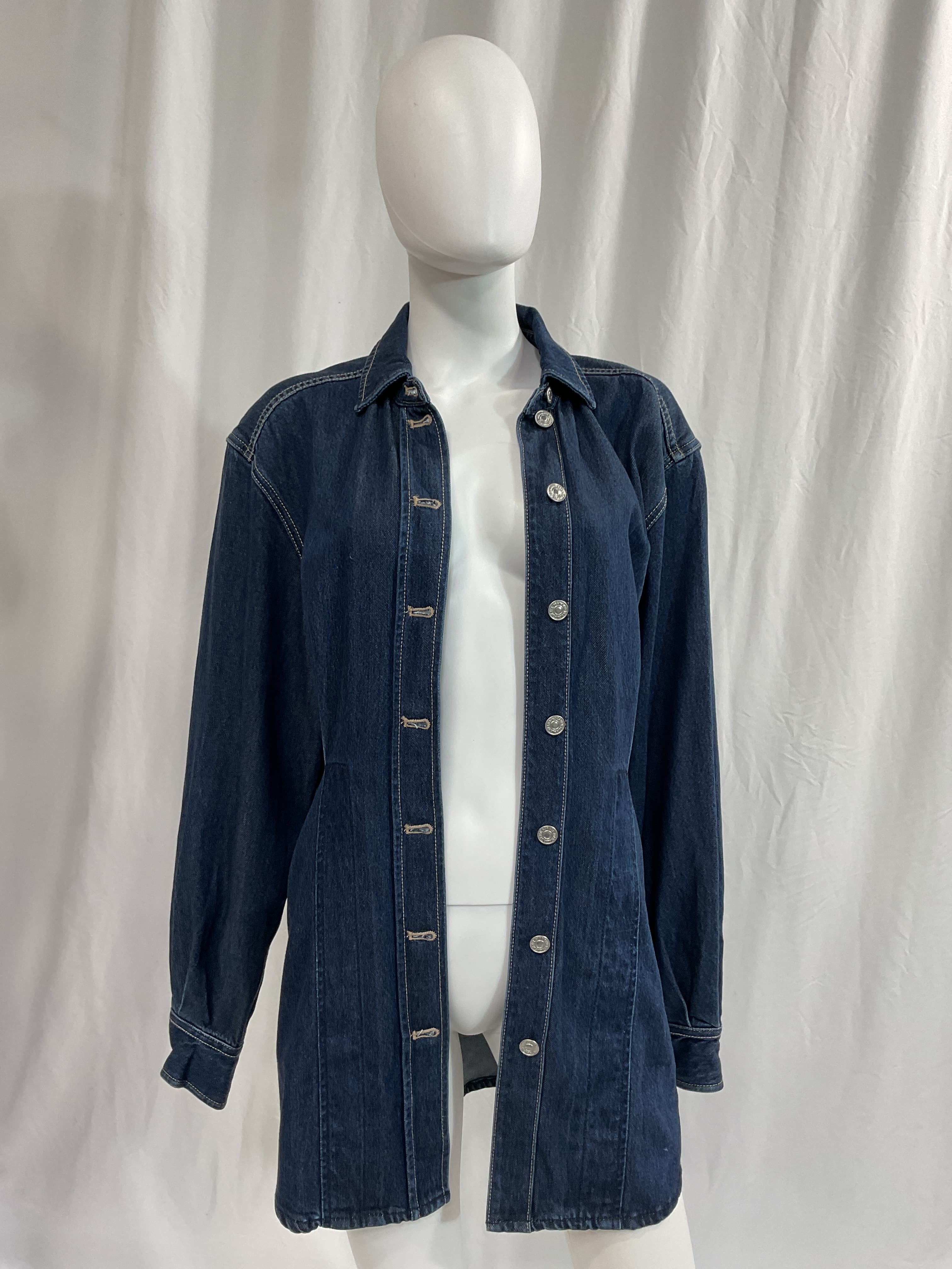 Denim Lustre Shacket - Image 3