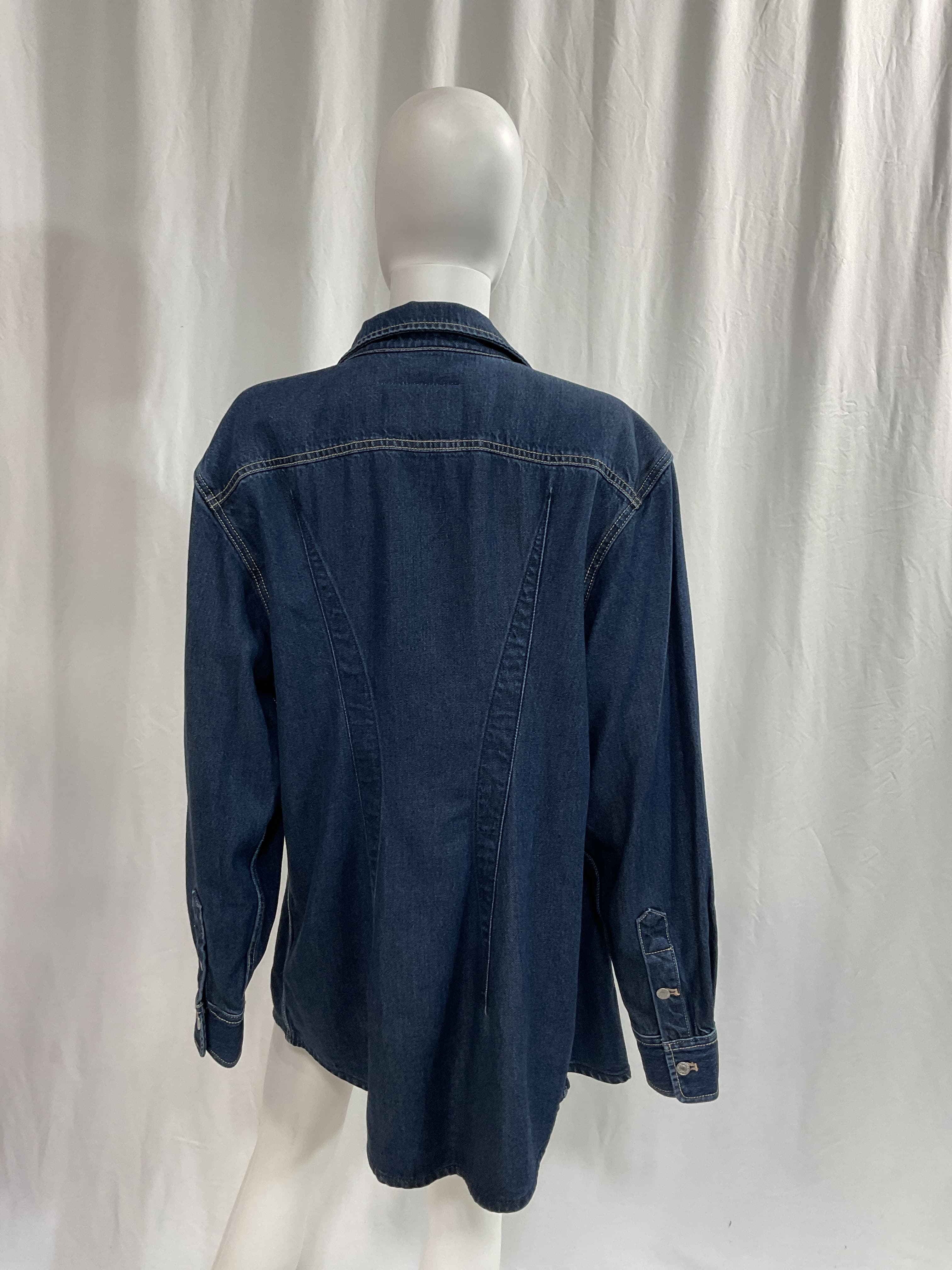Denim Lustre Shacket - Image 2