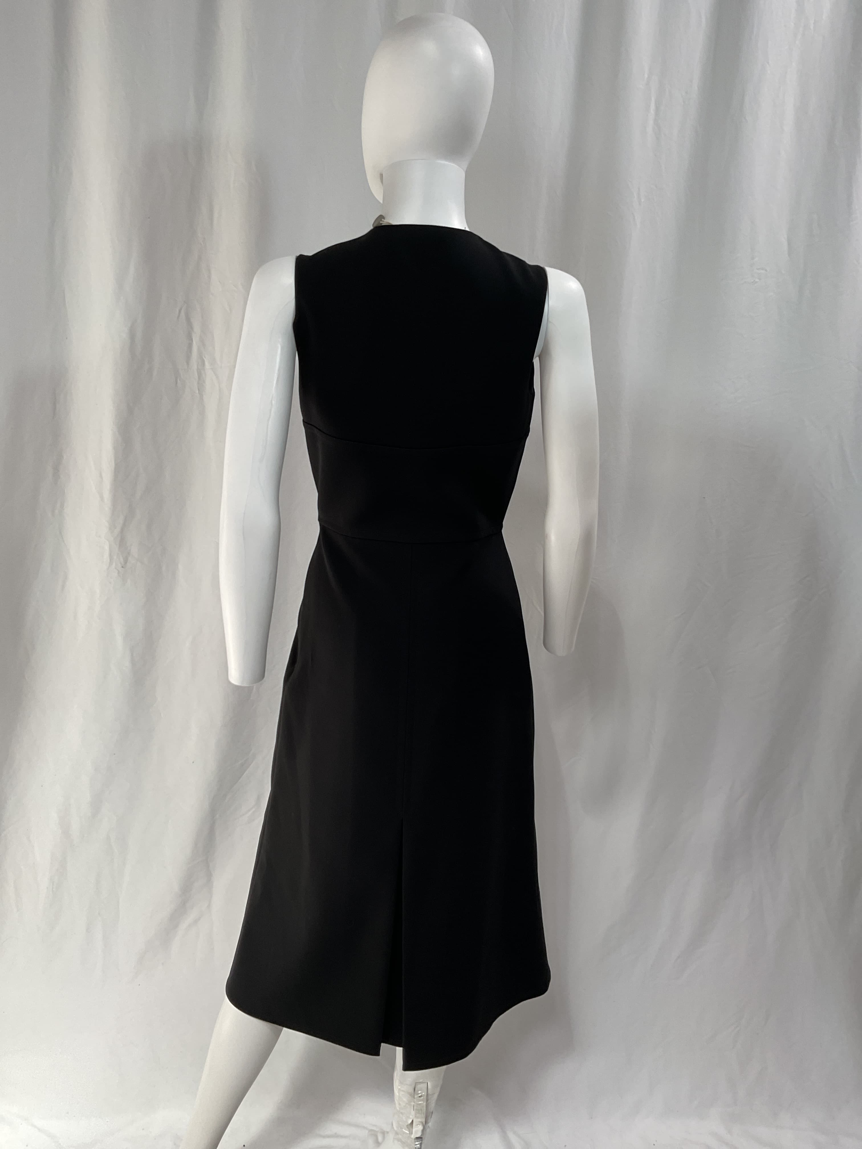 Pleated Crepe Midi Dress - Image 2