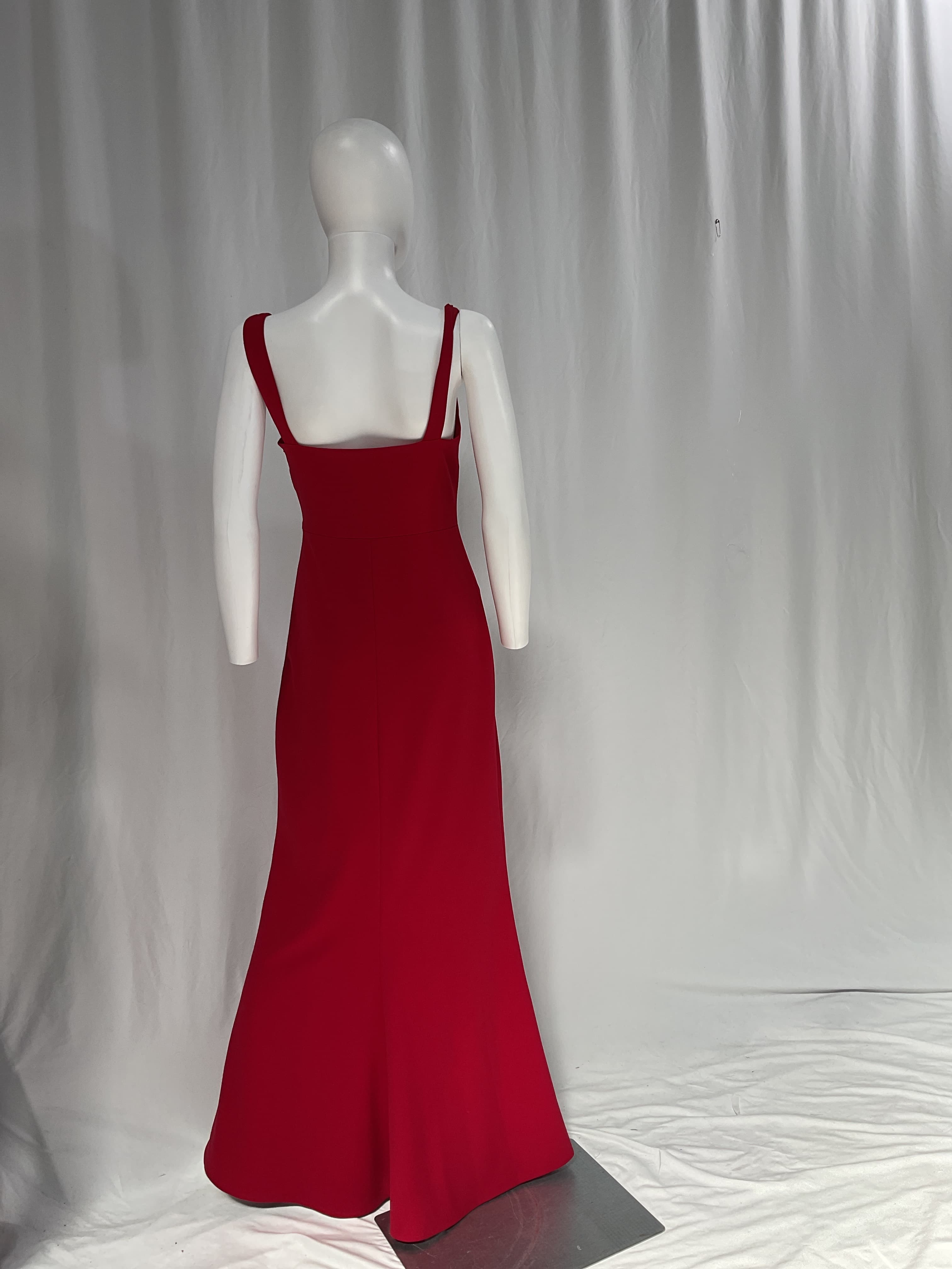 Blake Square-Neck Stretch Crepe Gown - Image 2