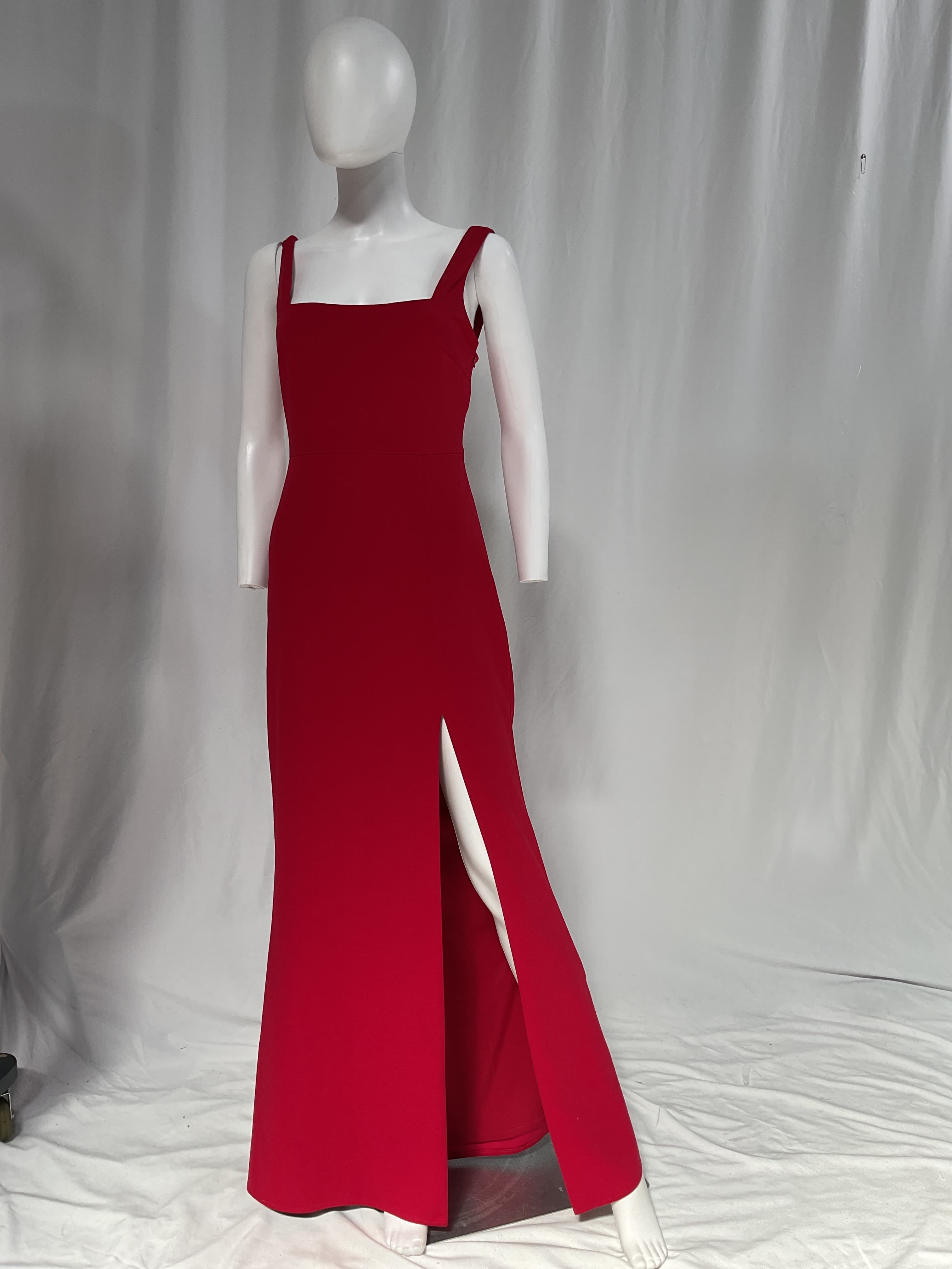Blake Square-Neck Stretch Crepe Gown - Image 2