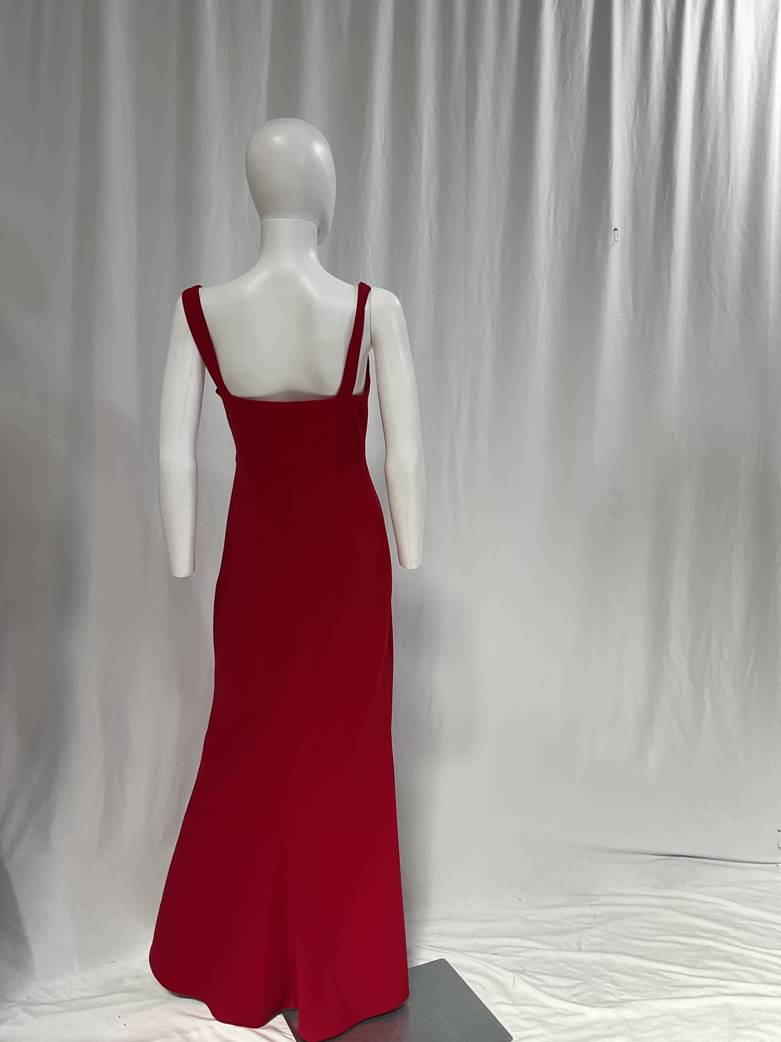 Blake Square-Neck Stretch Crepe Gown - Image 4