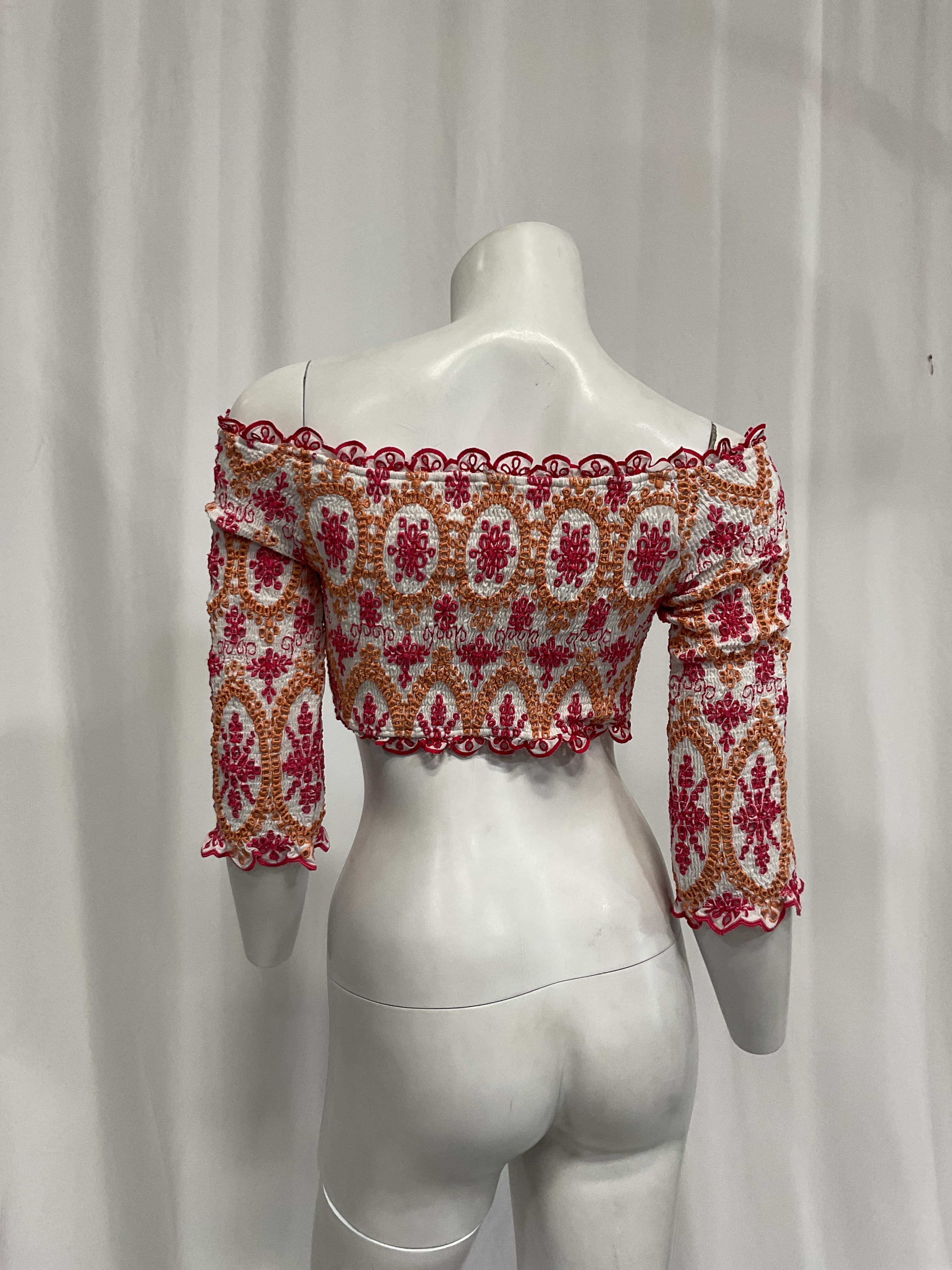 Marga Top In Pink & Orange - Image 3