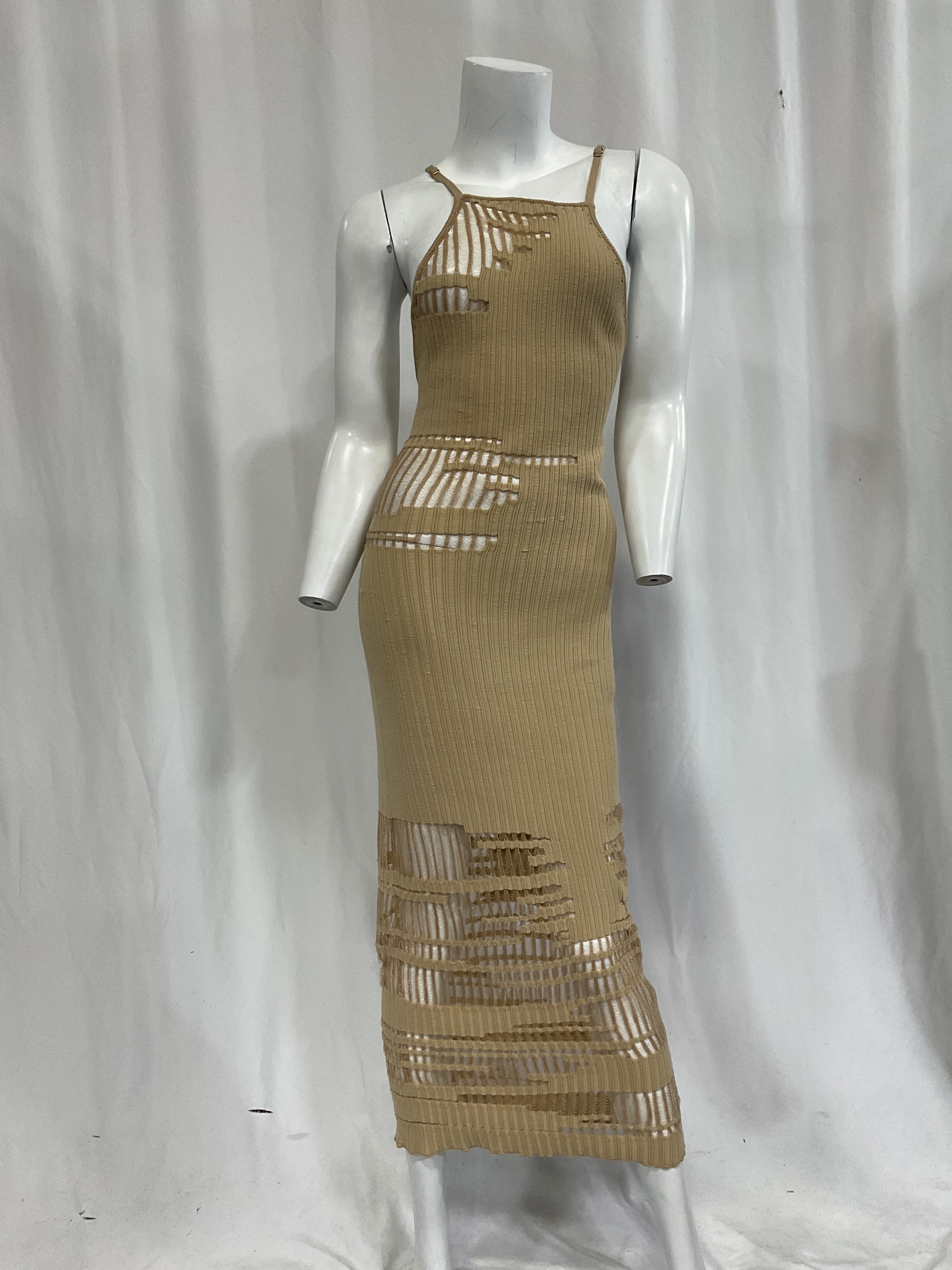 Nodin Knit Coverup Dress In Beach - Image 4