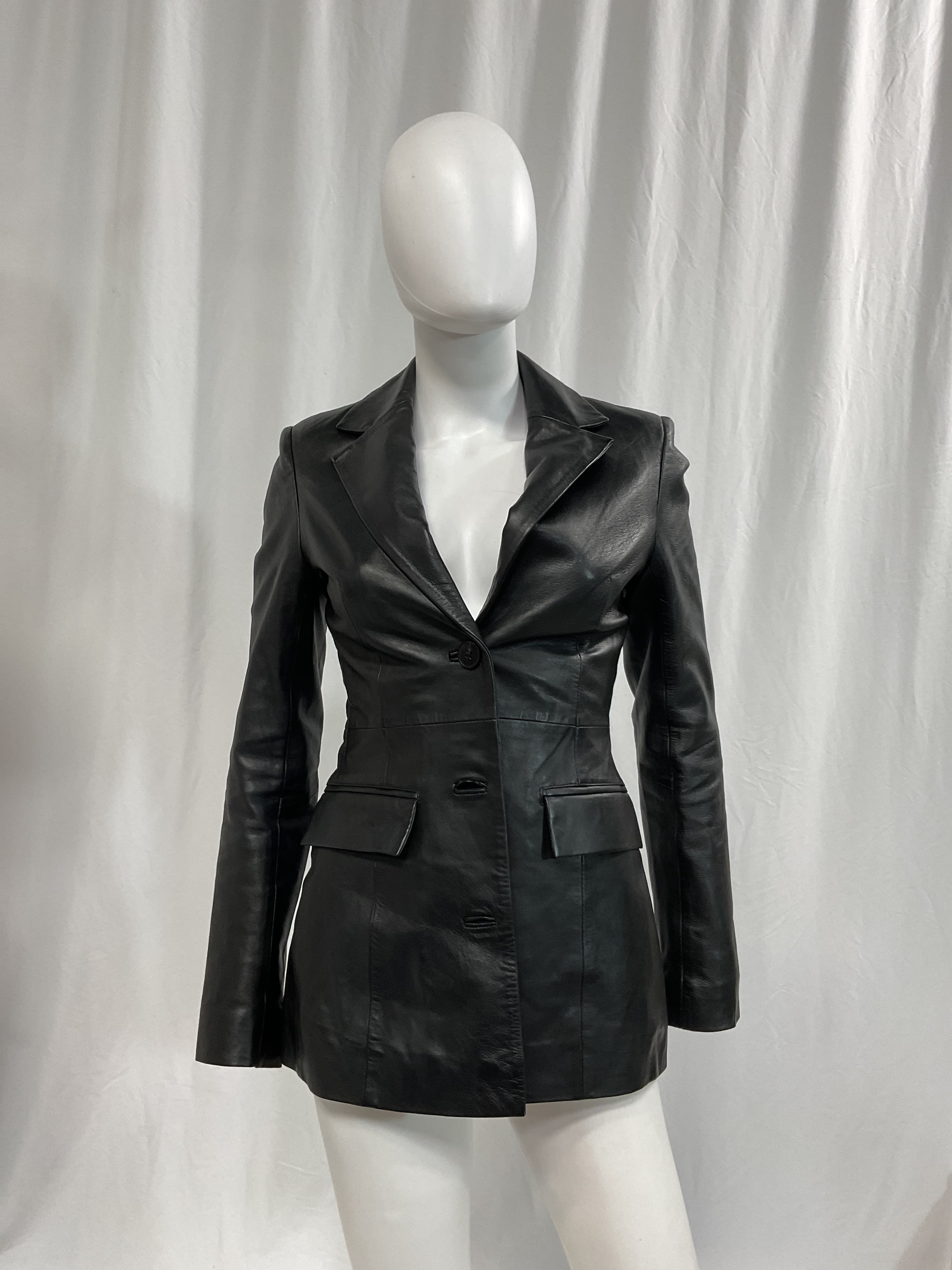 Usana Leather Blazer - Image 2