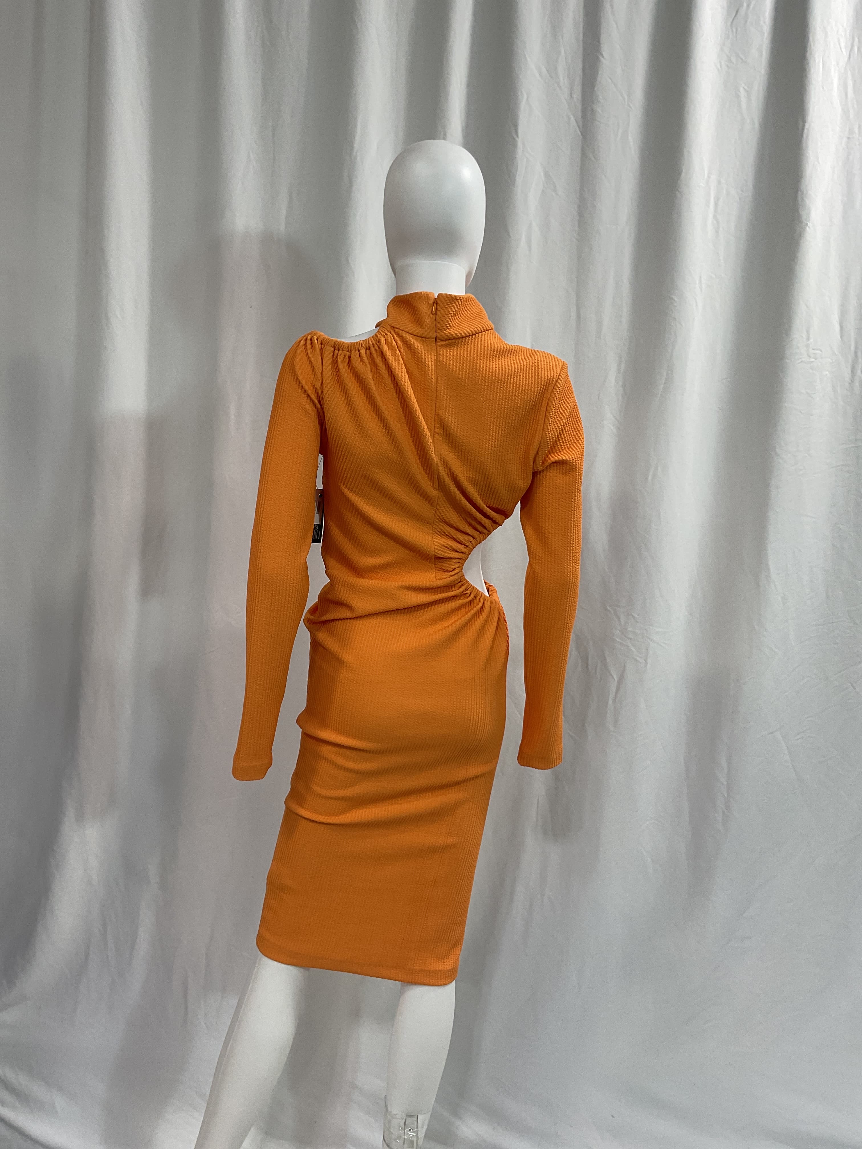 Alice Cutout Ribbed Recycled Jersey Midi Dress - Image 3
