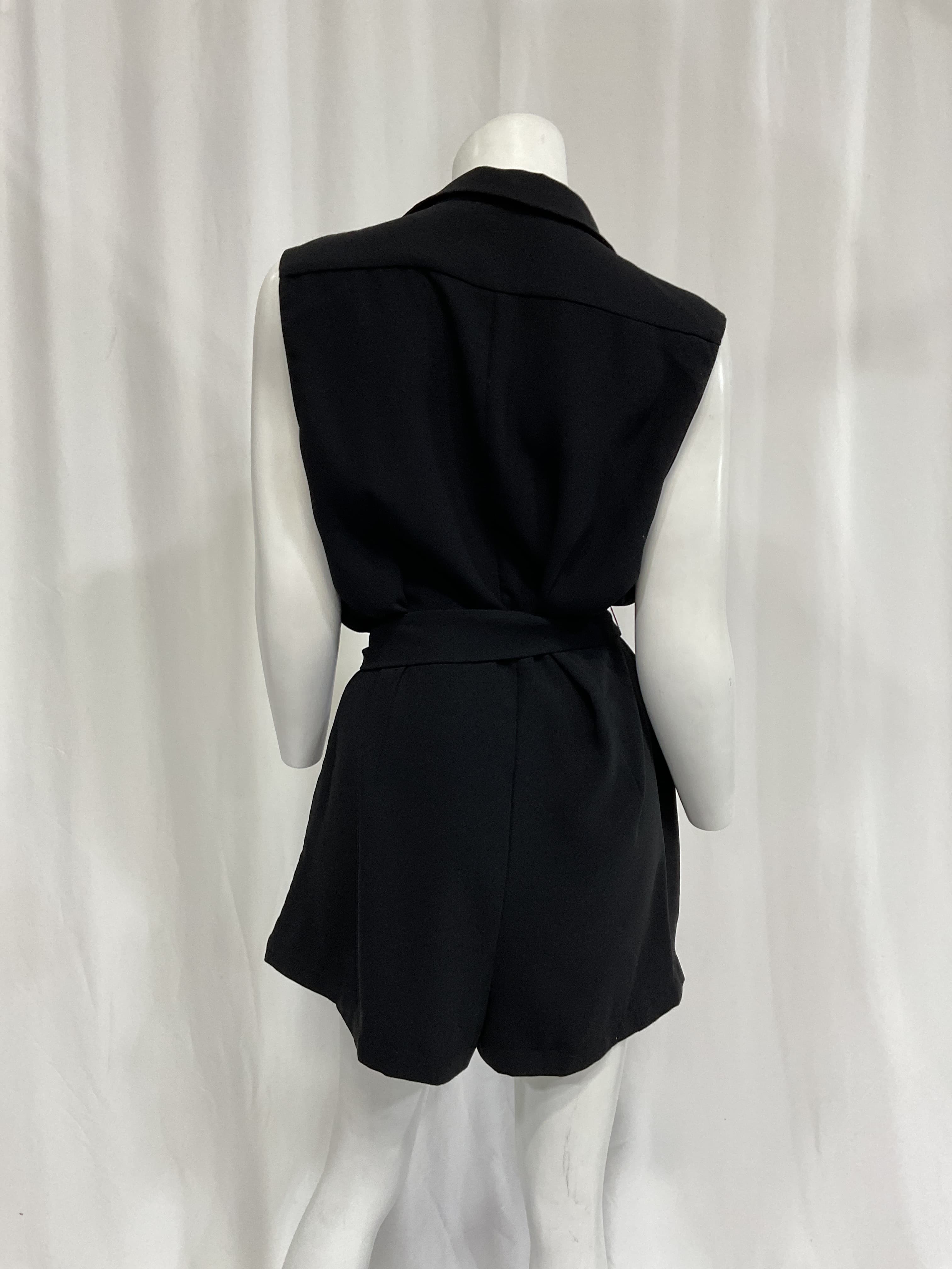 Edith Romper In Black - Image 2