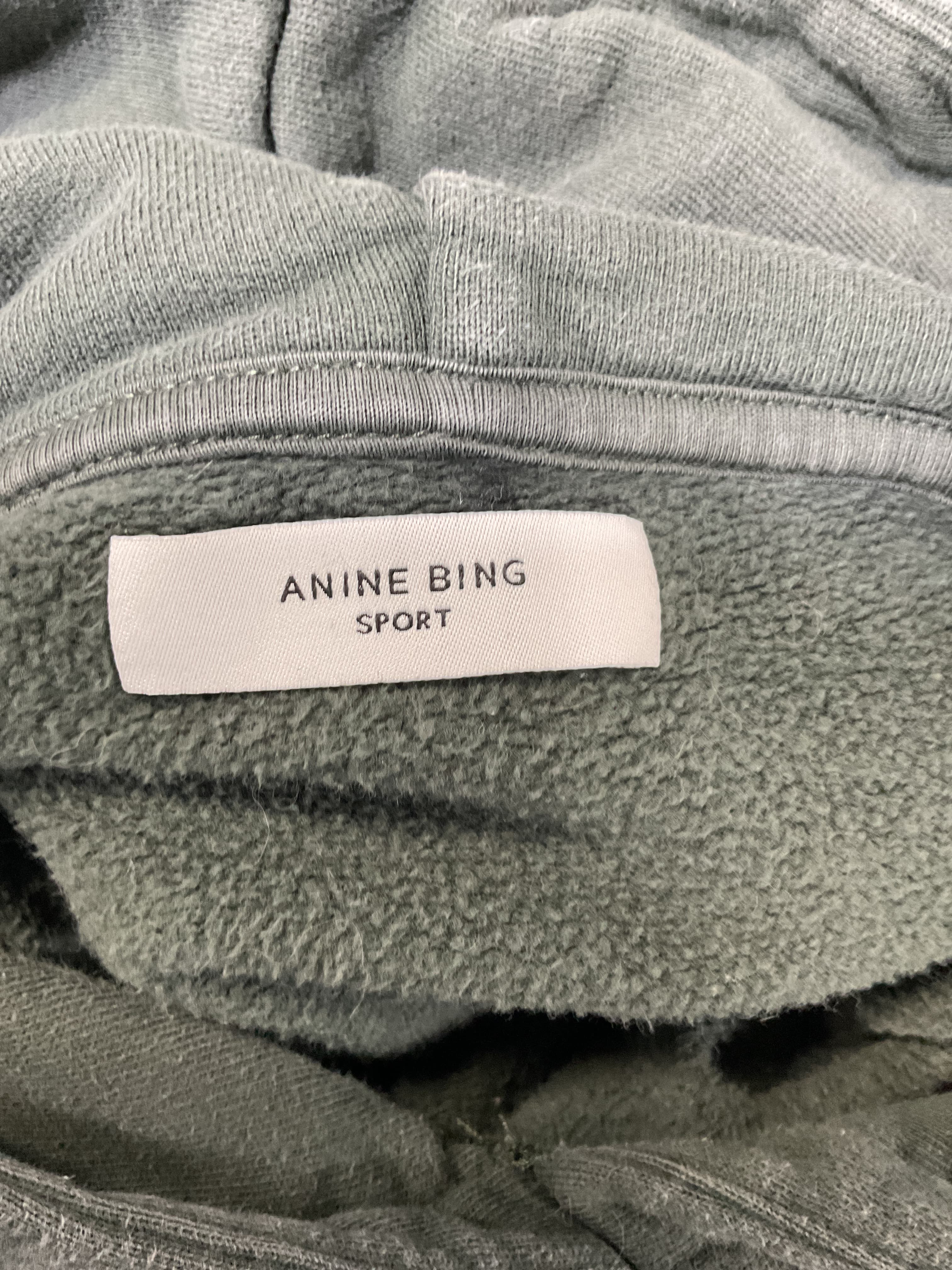 Sport Vincent Nyc Hoodie In Charcoal Green - Image 2