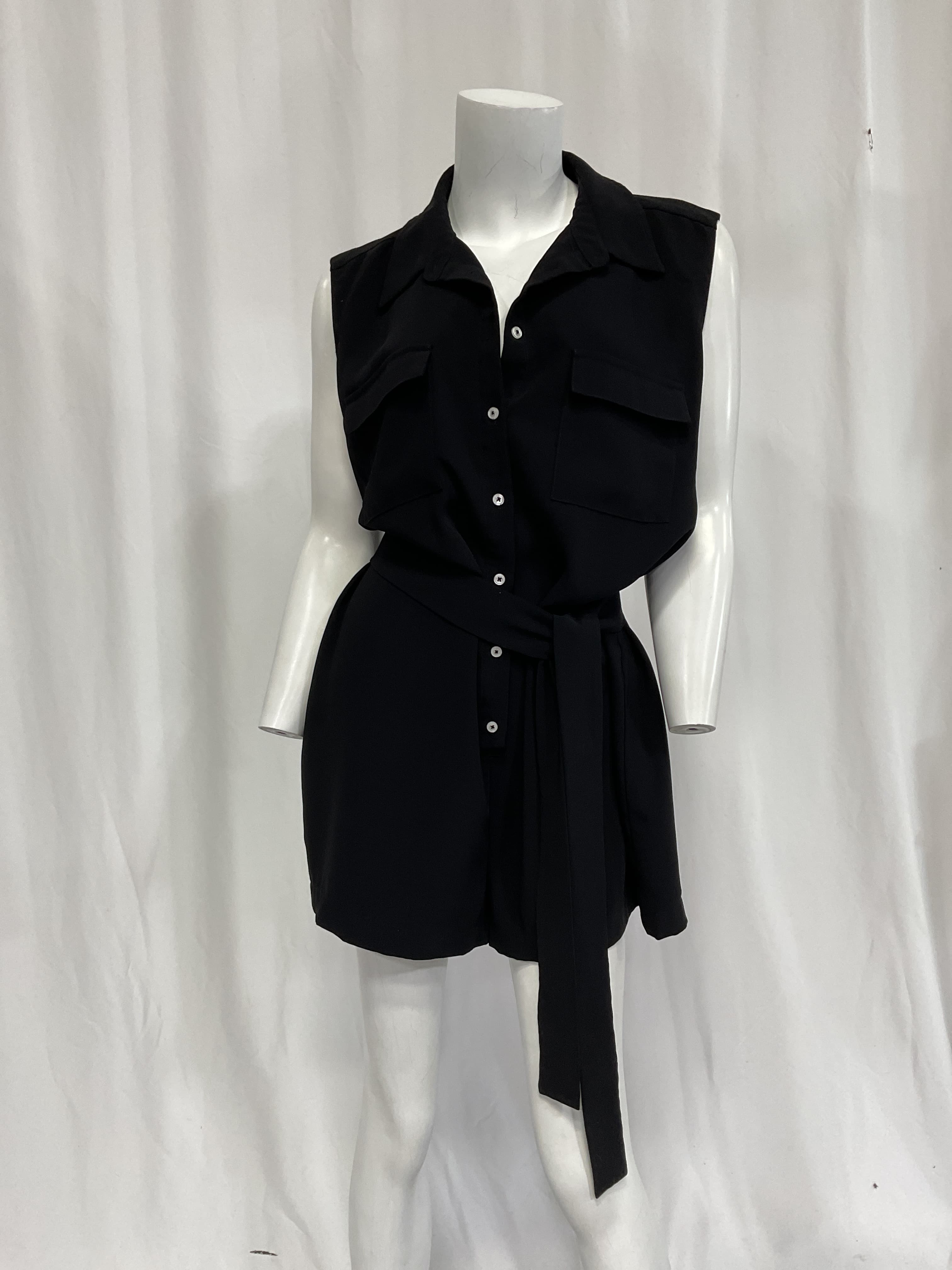 Edith Romper In Black - Image 3