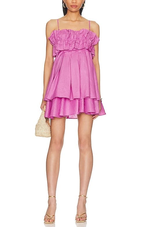 Penelope Mini Dress In Pop Lilac - Image 1