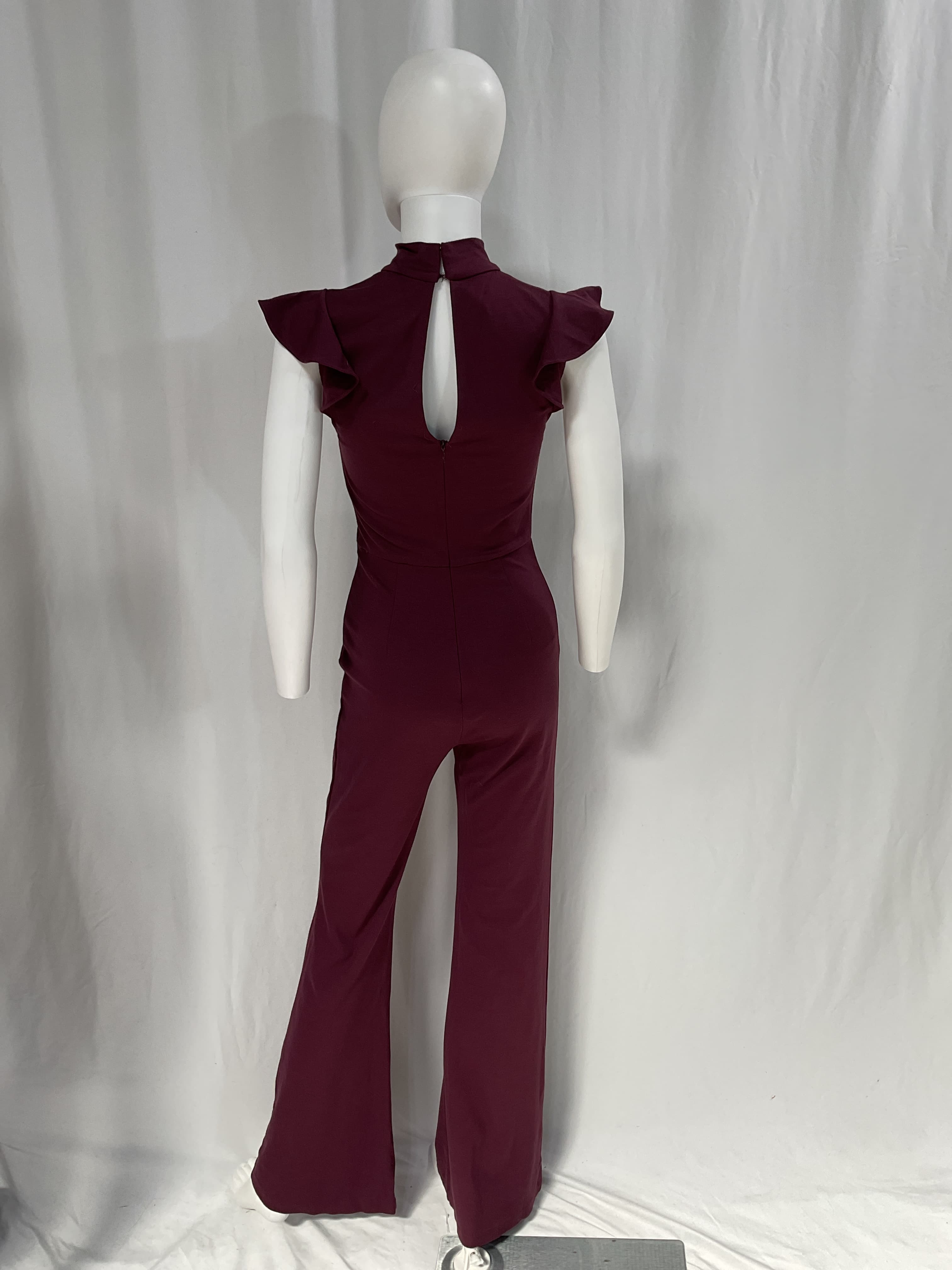 Amanda Uprichard X Revolve Davina Jumpsuit In Merlot - Image 4