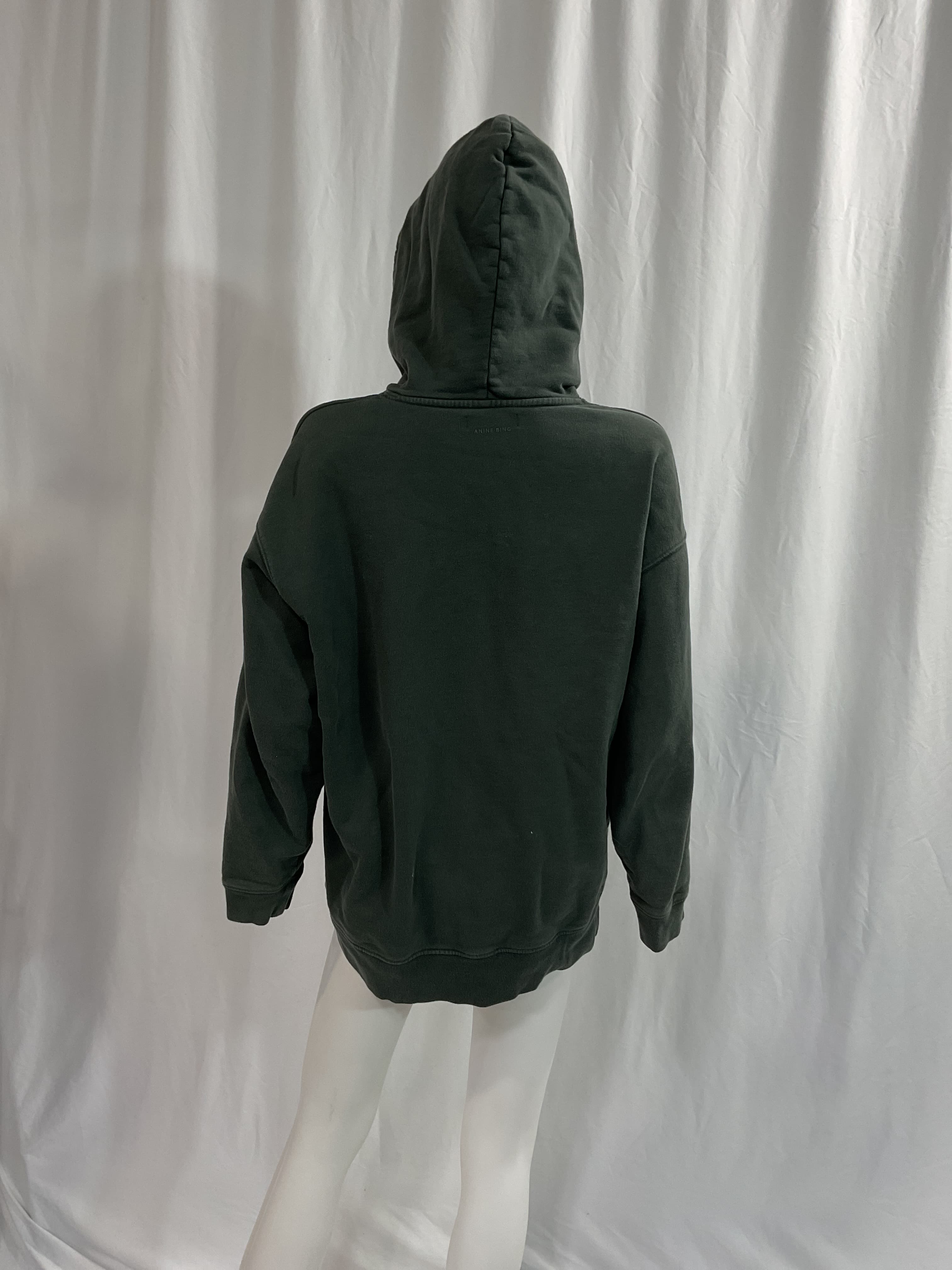 Sport Vincent Nyc Hoodie In Charcoal Green - Image 4