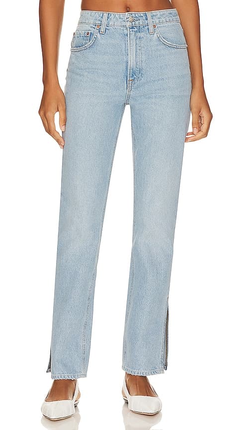 Harlow Petite High Rise Boot With Slit Hem In Hudson Yards - Image 1