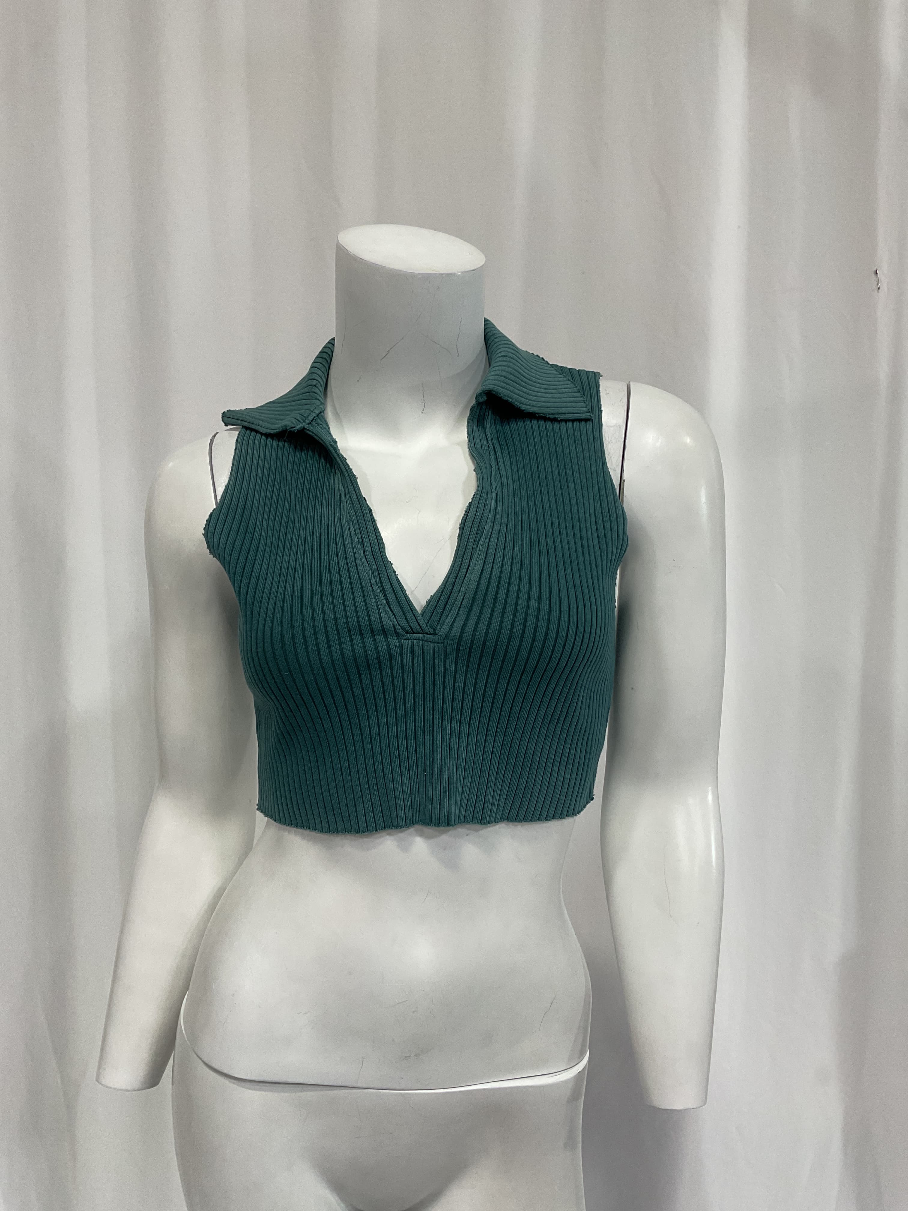 Revolve Ibiza Cropped Polo Tank - Image 2