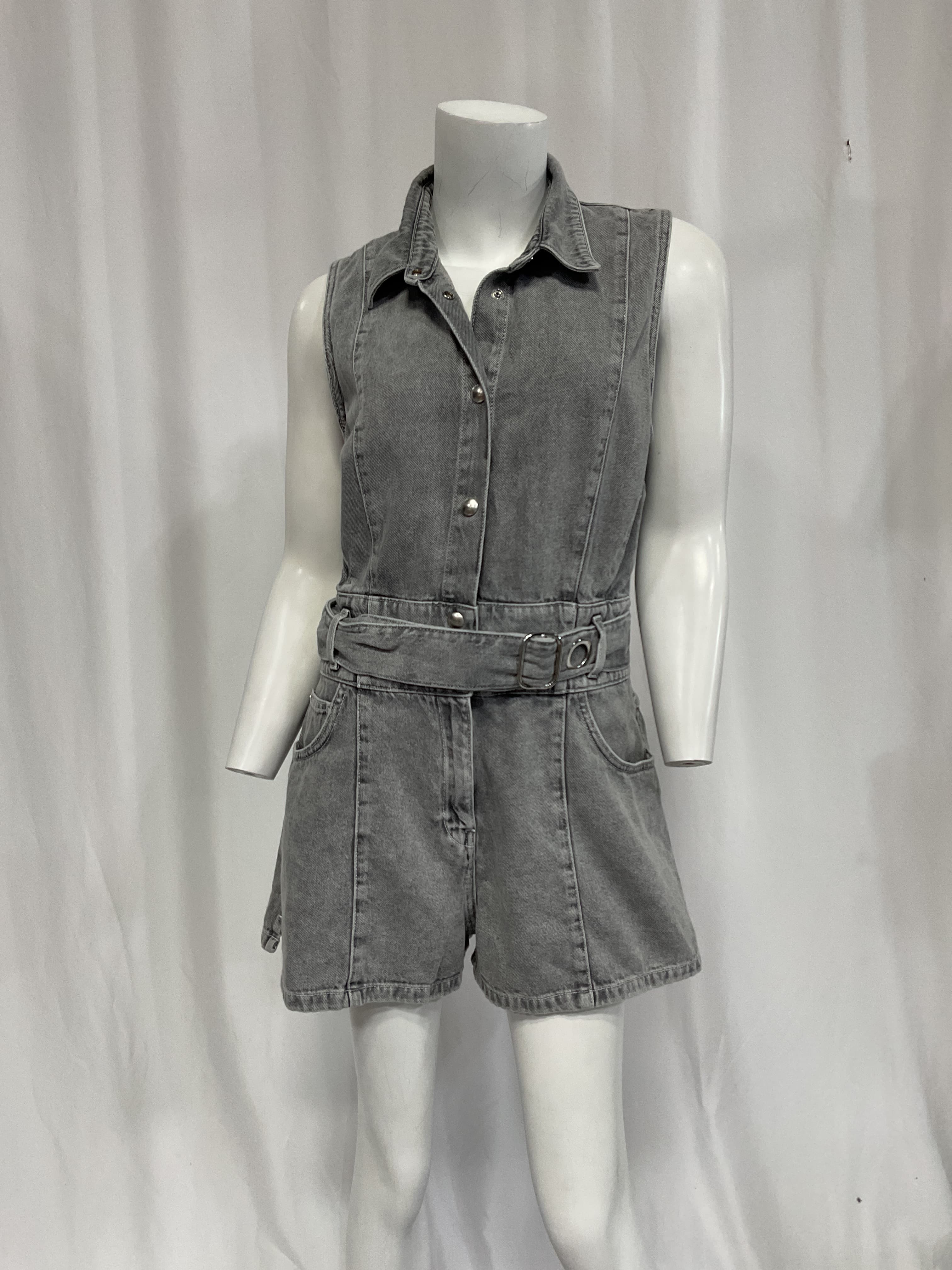Ivali Romper In Mixed Grey - Image 2