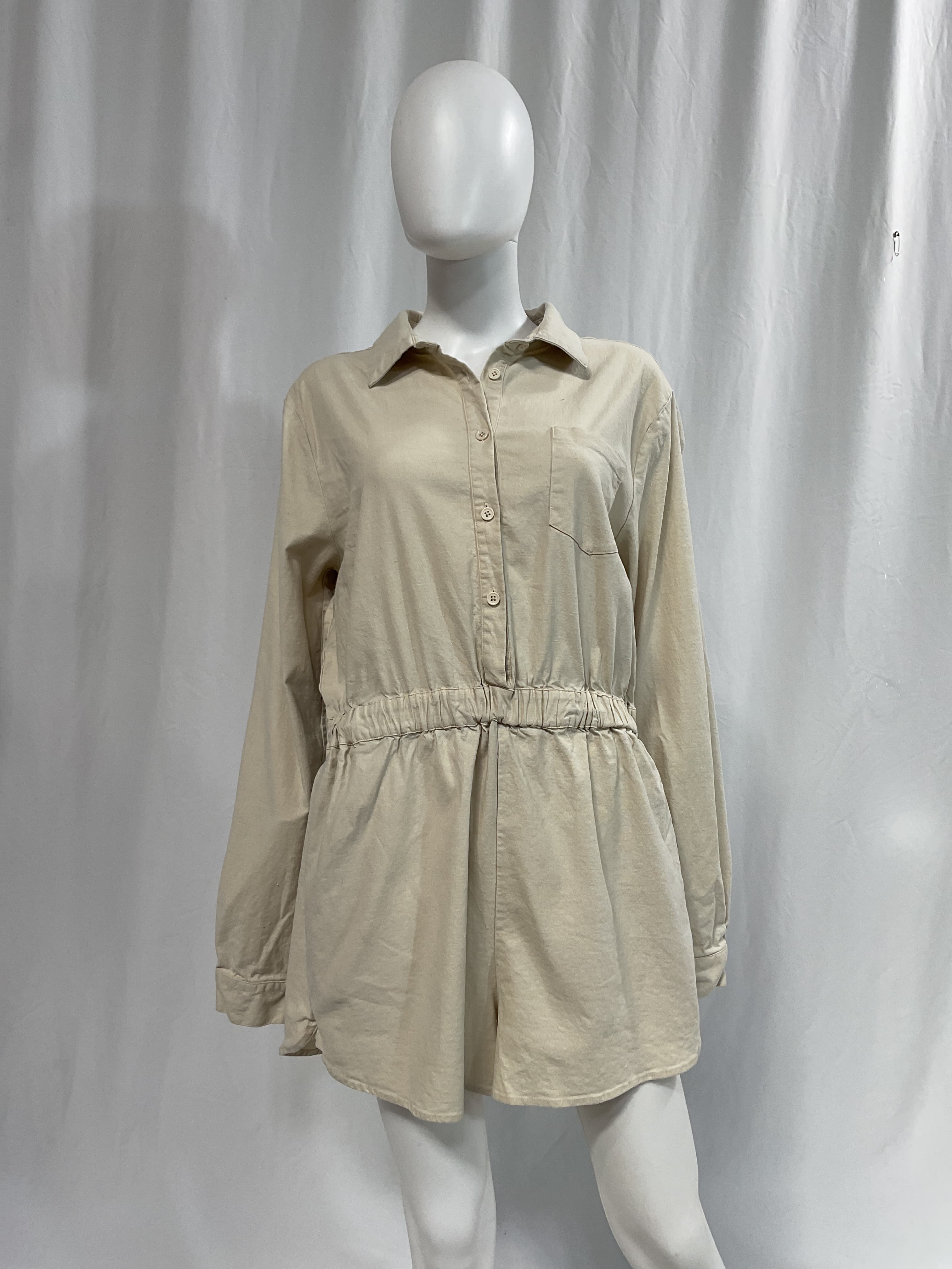 Karolina Romper In Oatmeal - Image 2