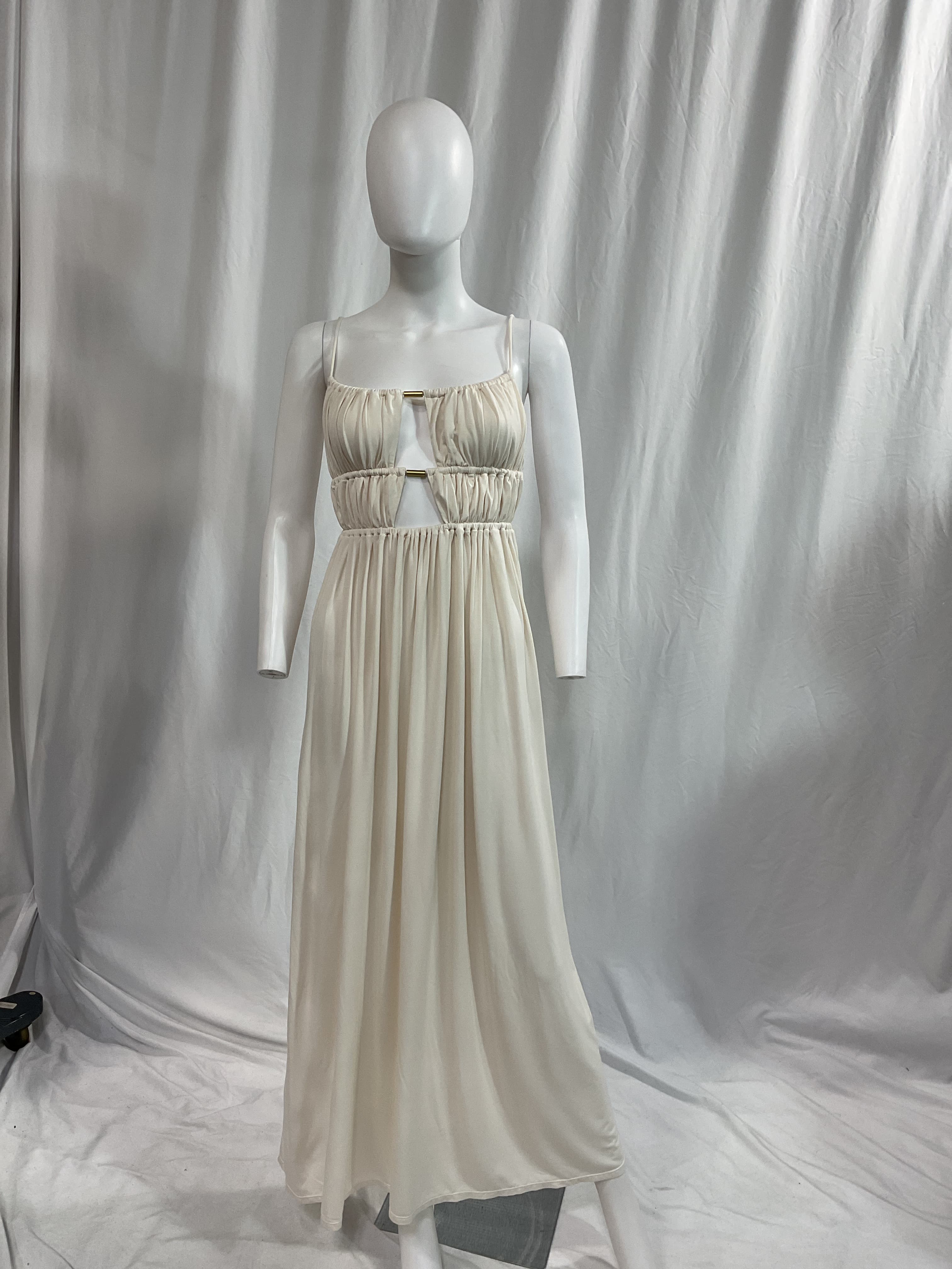 Leonora Maxi Dress In Ivory - Image 2