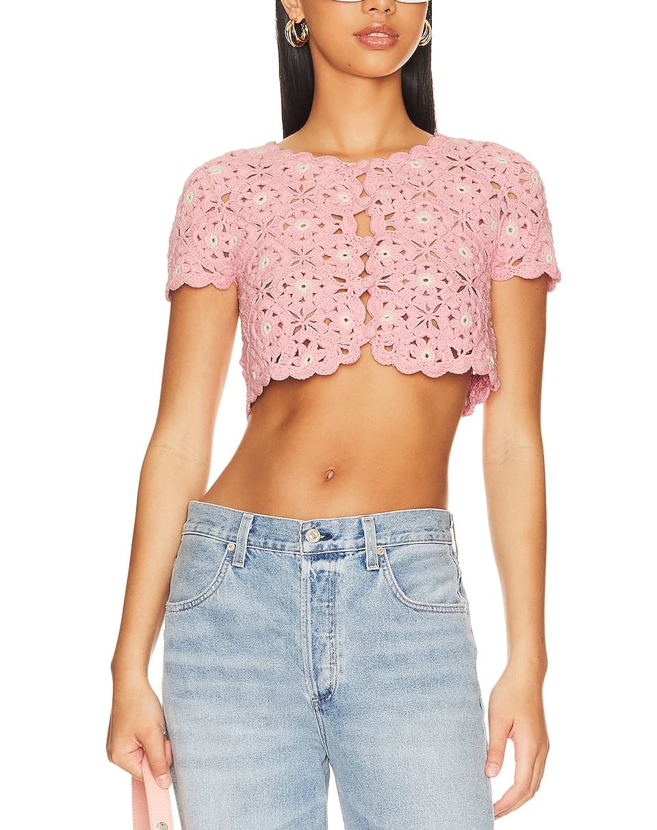 Delilah Wildflower Crochet Cardi - Image 1
