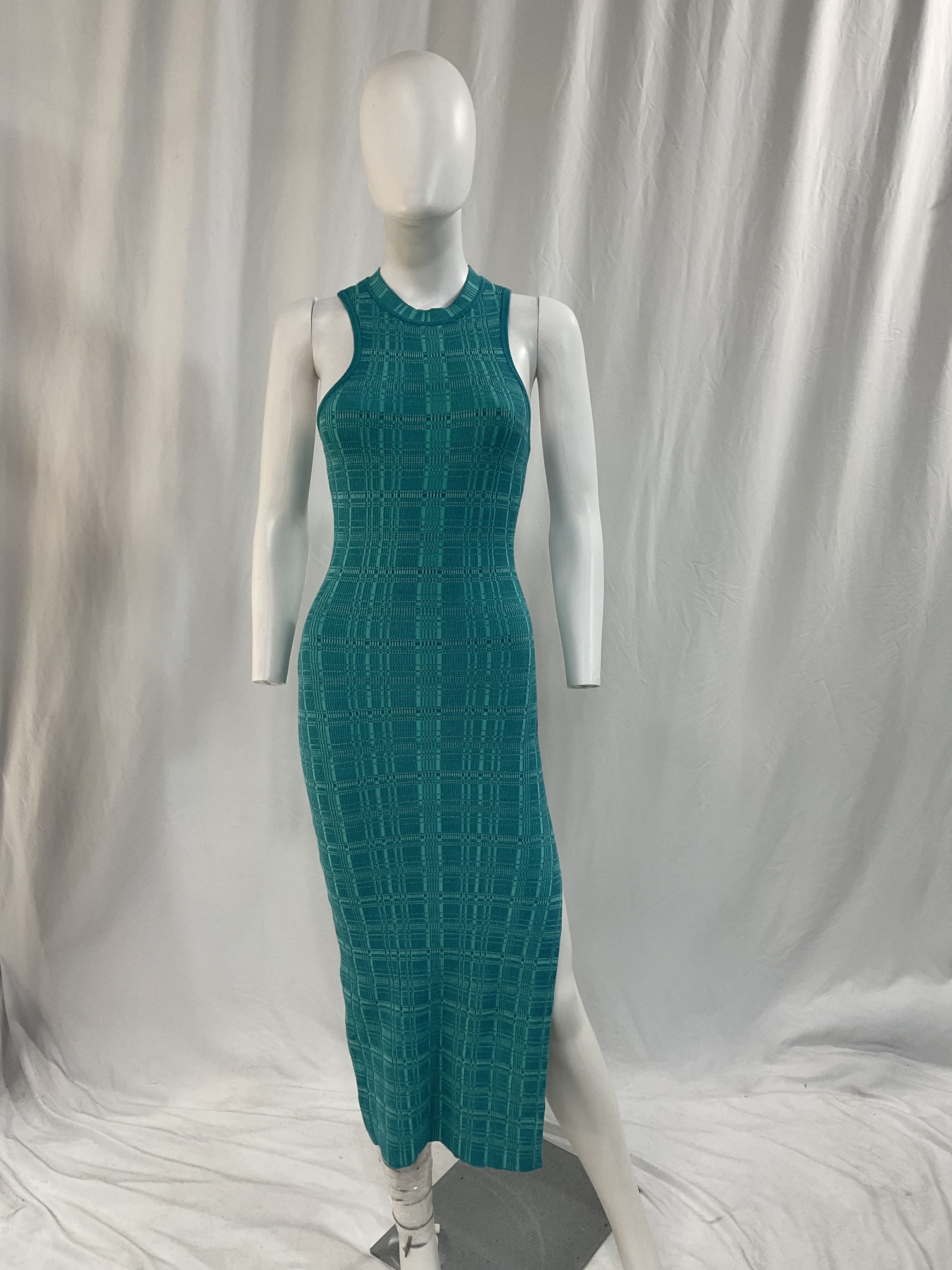 Halia Midi Knit Dress With Slit - Image 2