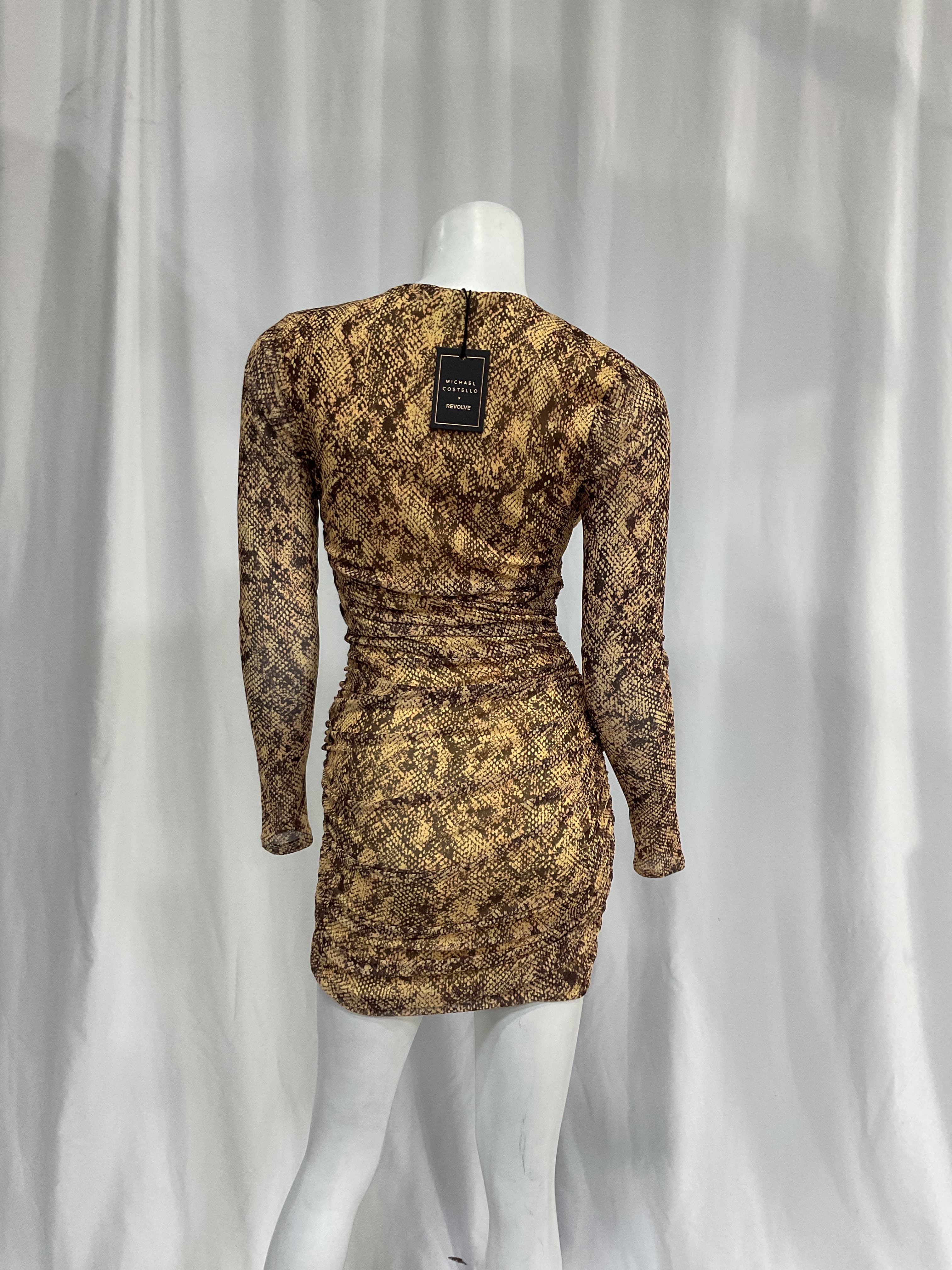 Michael Costello X Revolve Antonella Mini Dress In Snake - Image 2