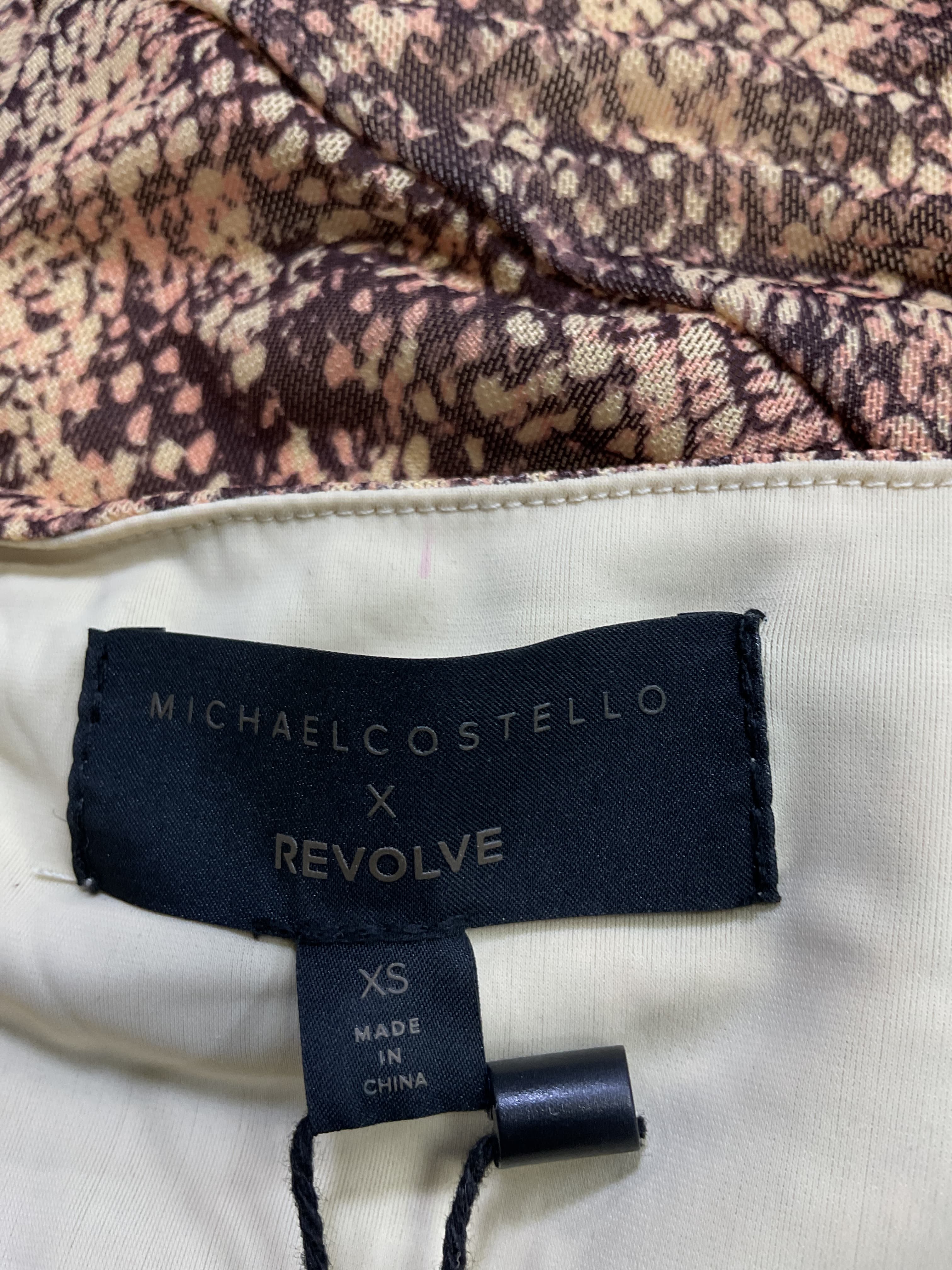 Michael Costello X Revolve Antonella Mini Dress In Snake - Image 3