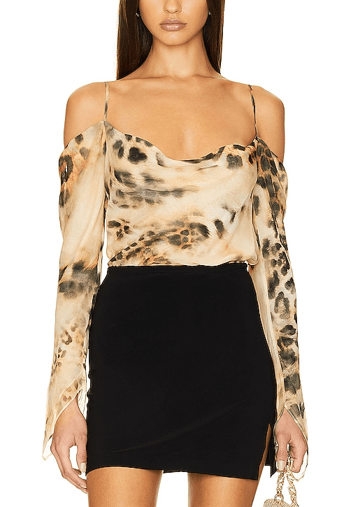 Akira Top In Vintage Cheetah - Image 1
