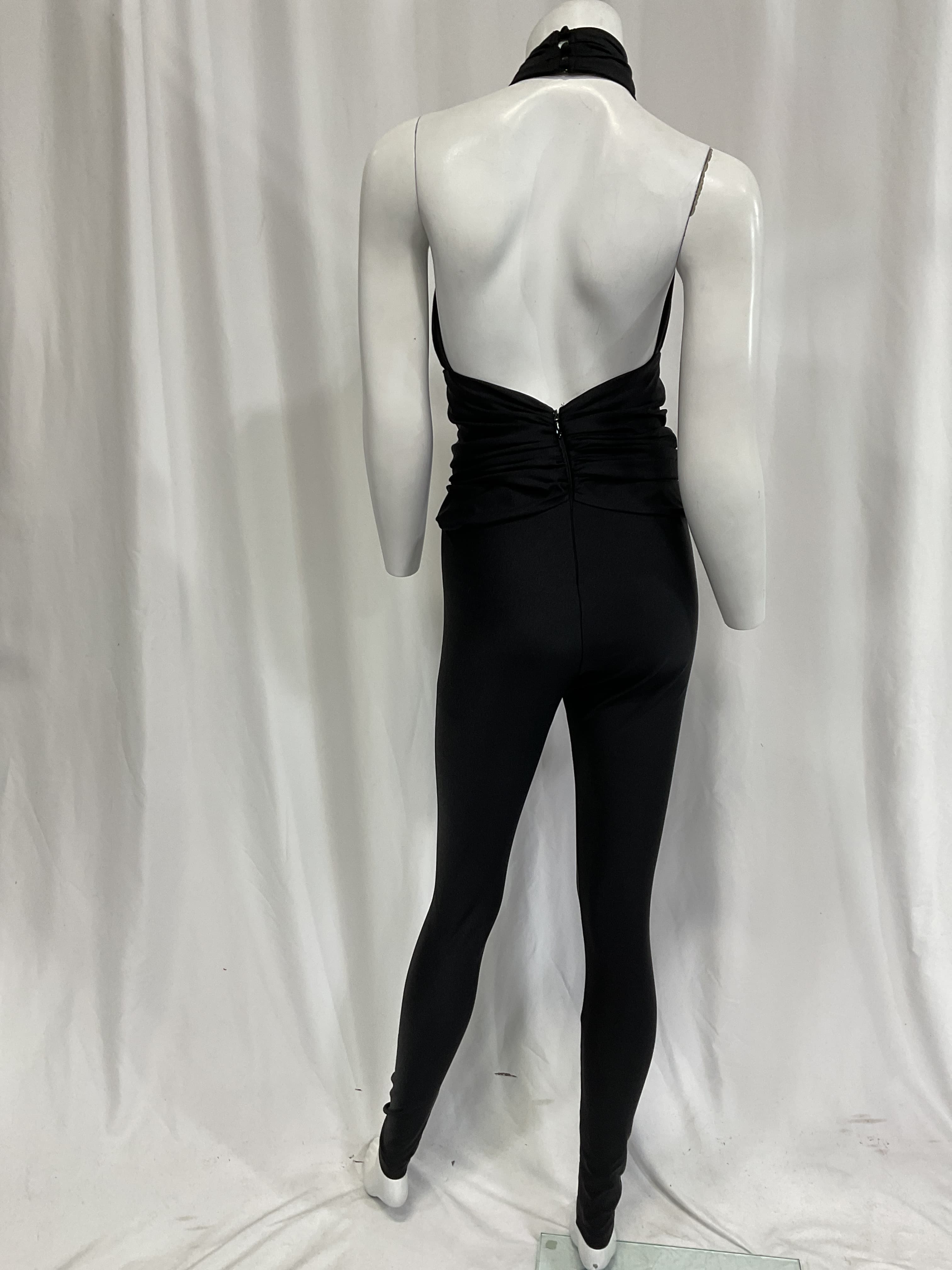 Abreen Catsuit In Black - Image 2